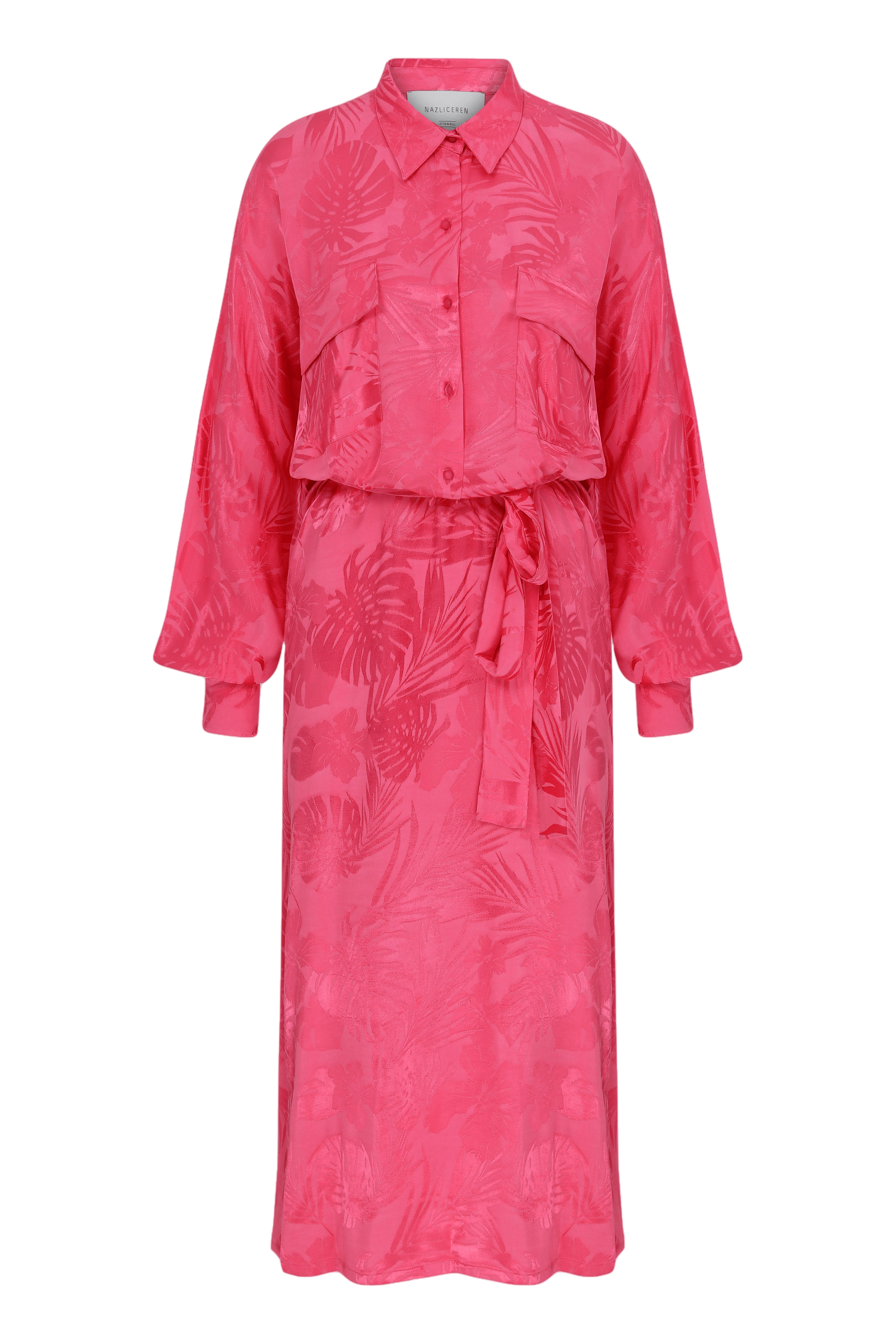 Cassin Jacquard Shirt Dress made by Nazli Ceren