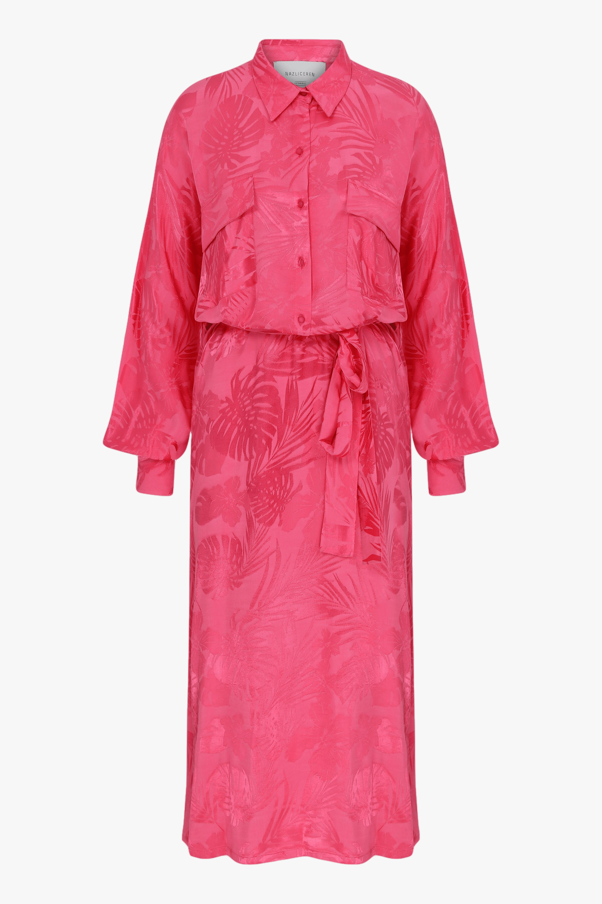 Cassin Jacquard Shirt Dress made by Nazli Ceren