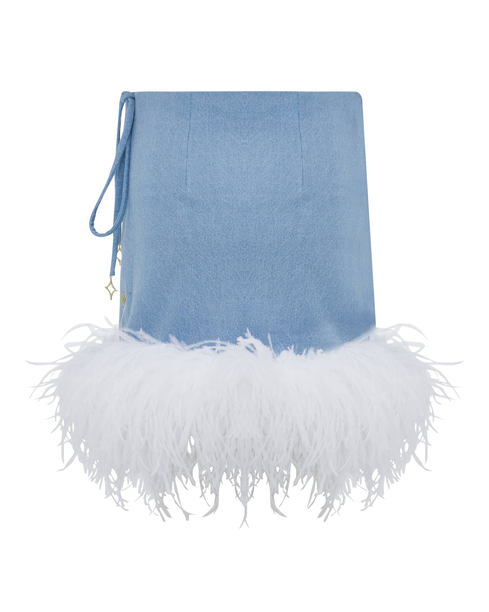 Denim Mini Skirt made by ONORI