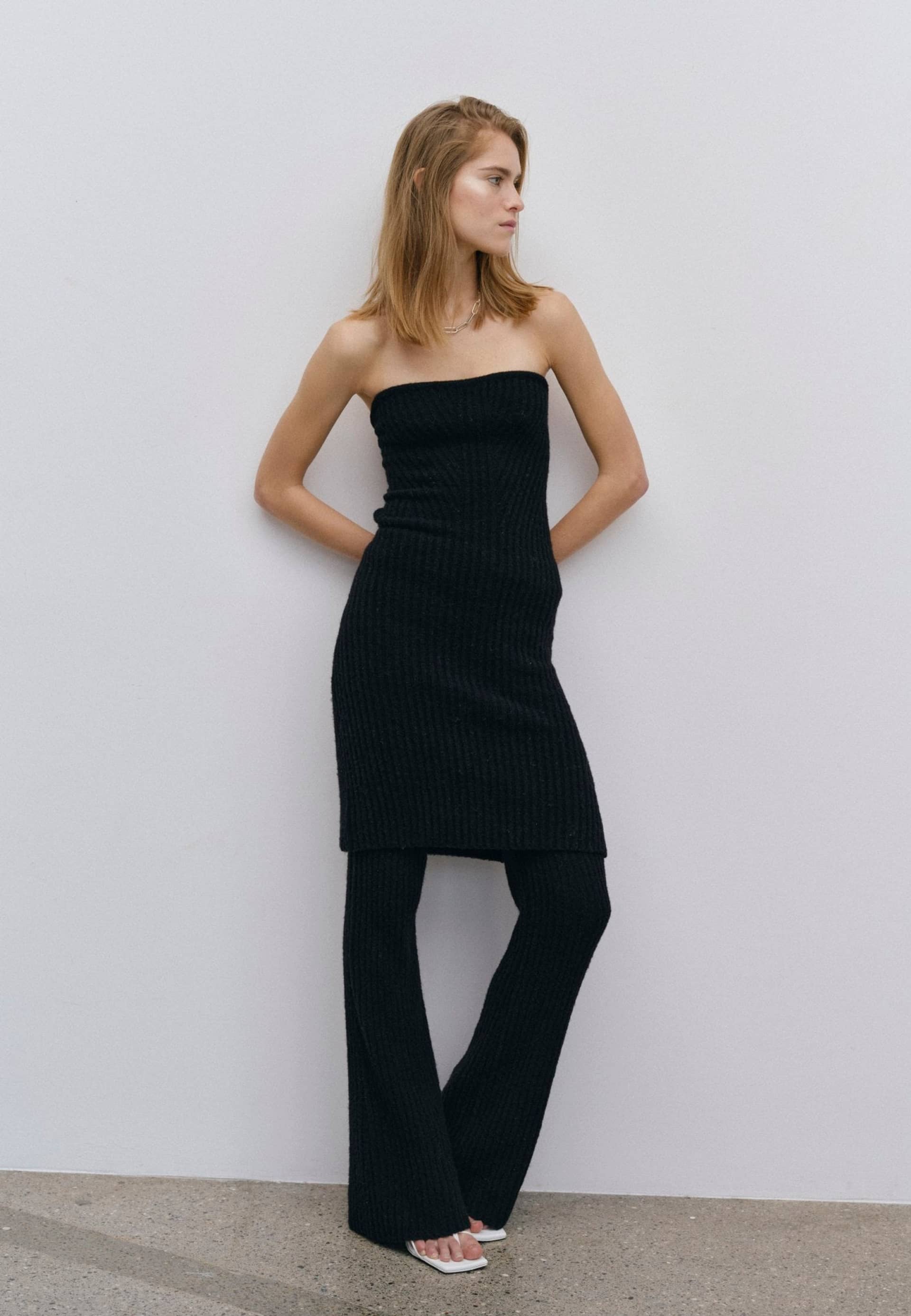 Ziggy Knit Dress - Black made by HERSKIND