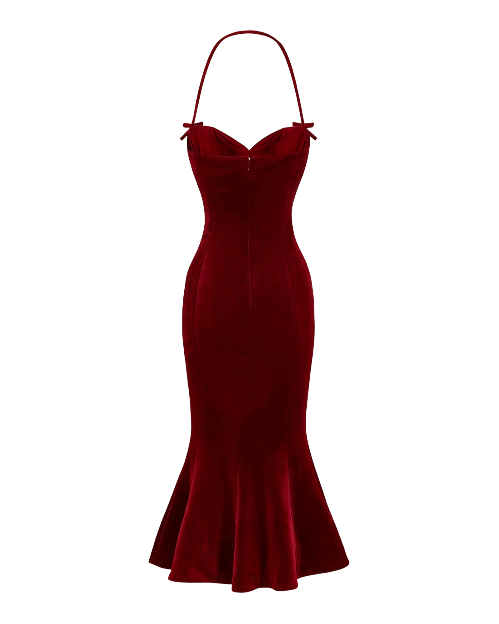 Althea Velvet Maxi Dress (Red) made by Nana Jacqueline