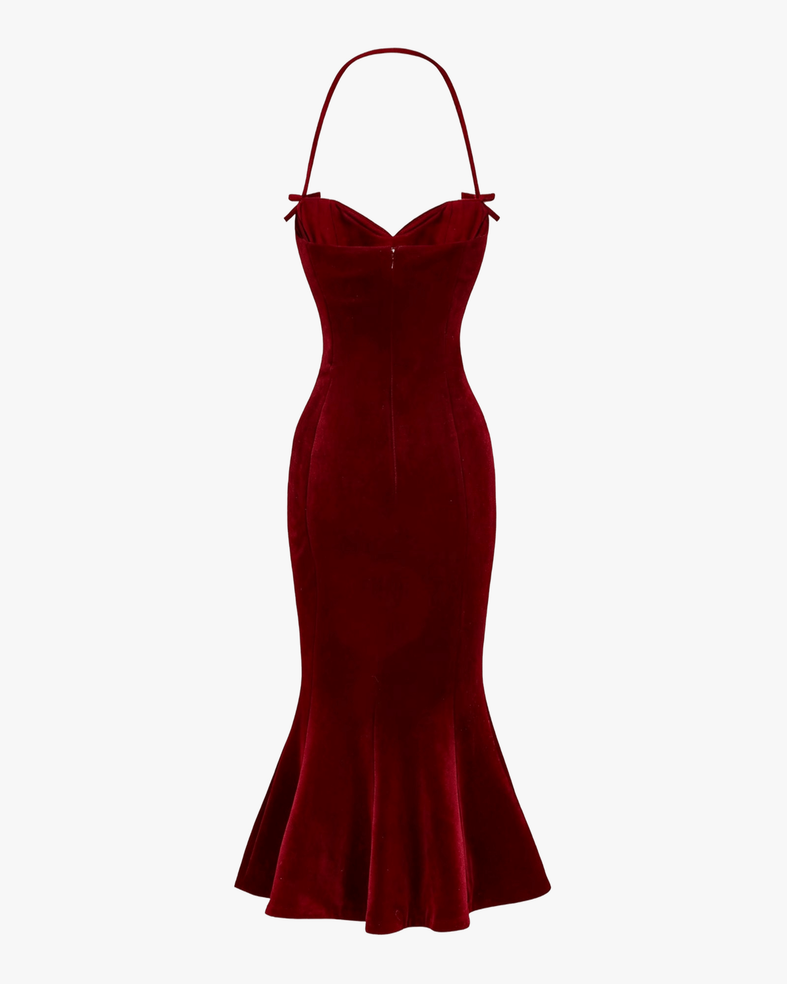 Althea Velvet Maxi Dress (Red) made by Nana Jacqueline