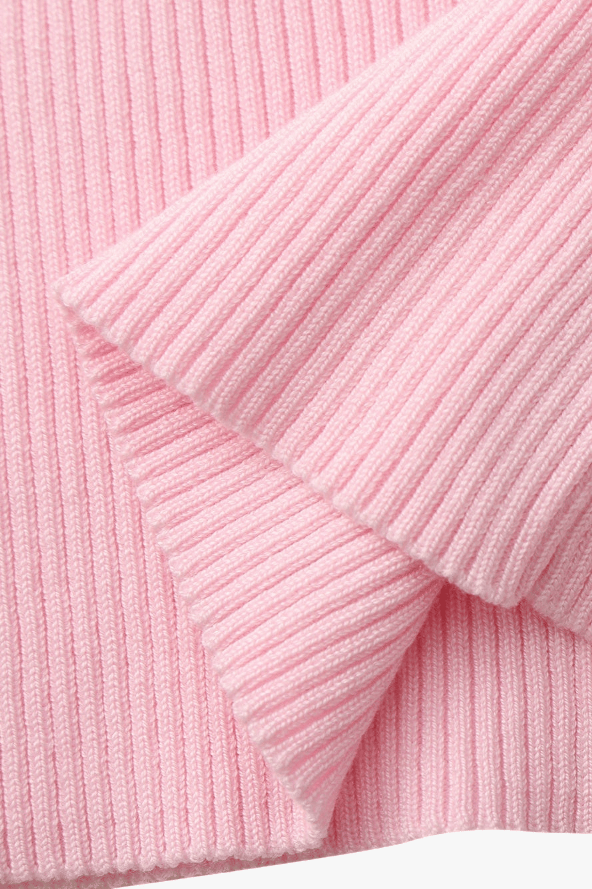 Millie Contrast-Trim Pink Knit Vest made by Nana Jacqueline