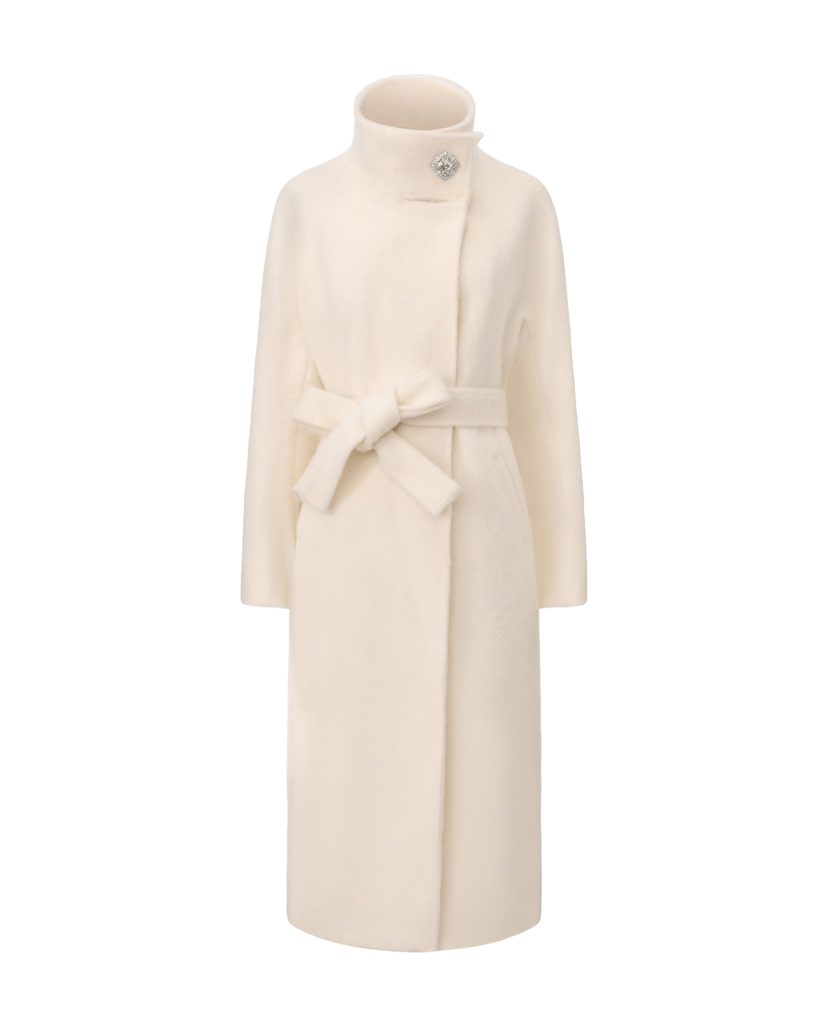 Audrey Long Coat (Off-white) made by Nana Jacqueline