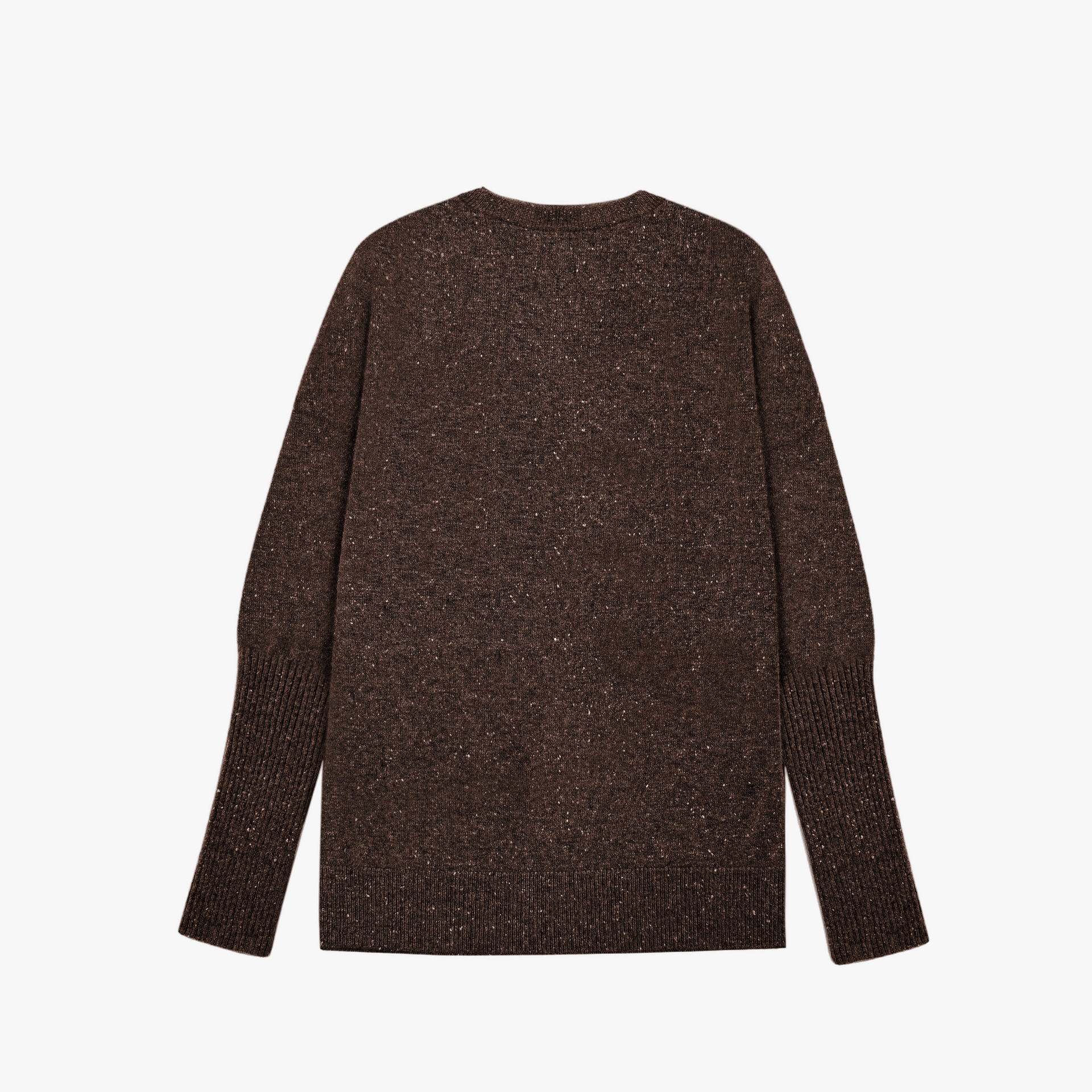 Boxy Sweater Cashmere Confetti Brown made by YLIANA YEPEZ