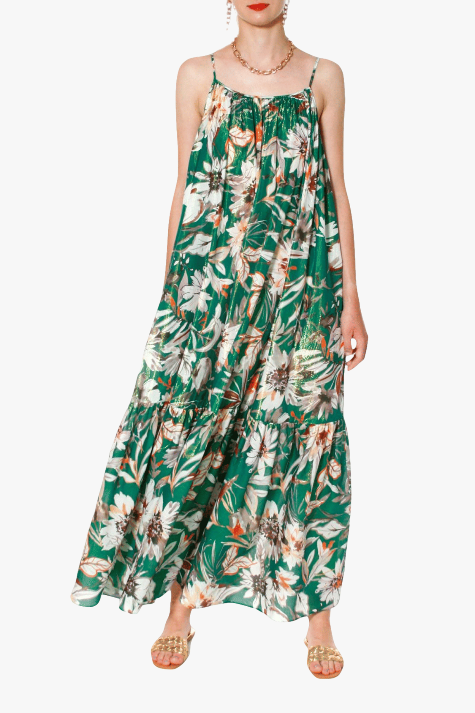 Dress Lea Summer Bouquet in Multi color made by HALEWSKI