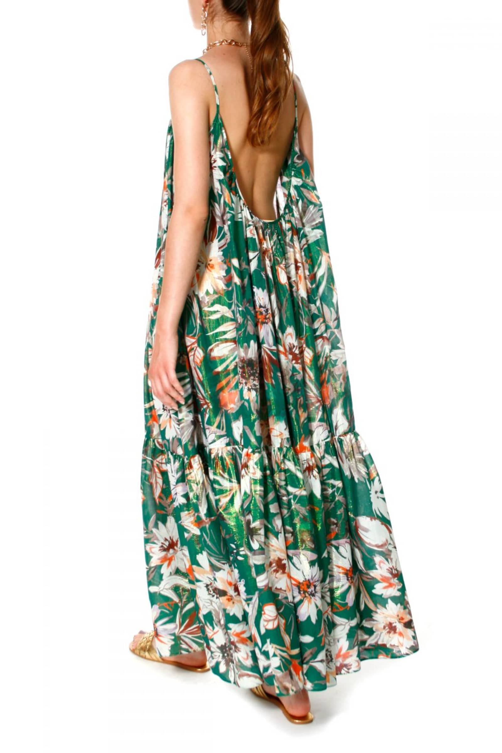 Dress Lea Summer Bouquet in Multi color made by HALEWSKI