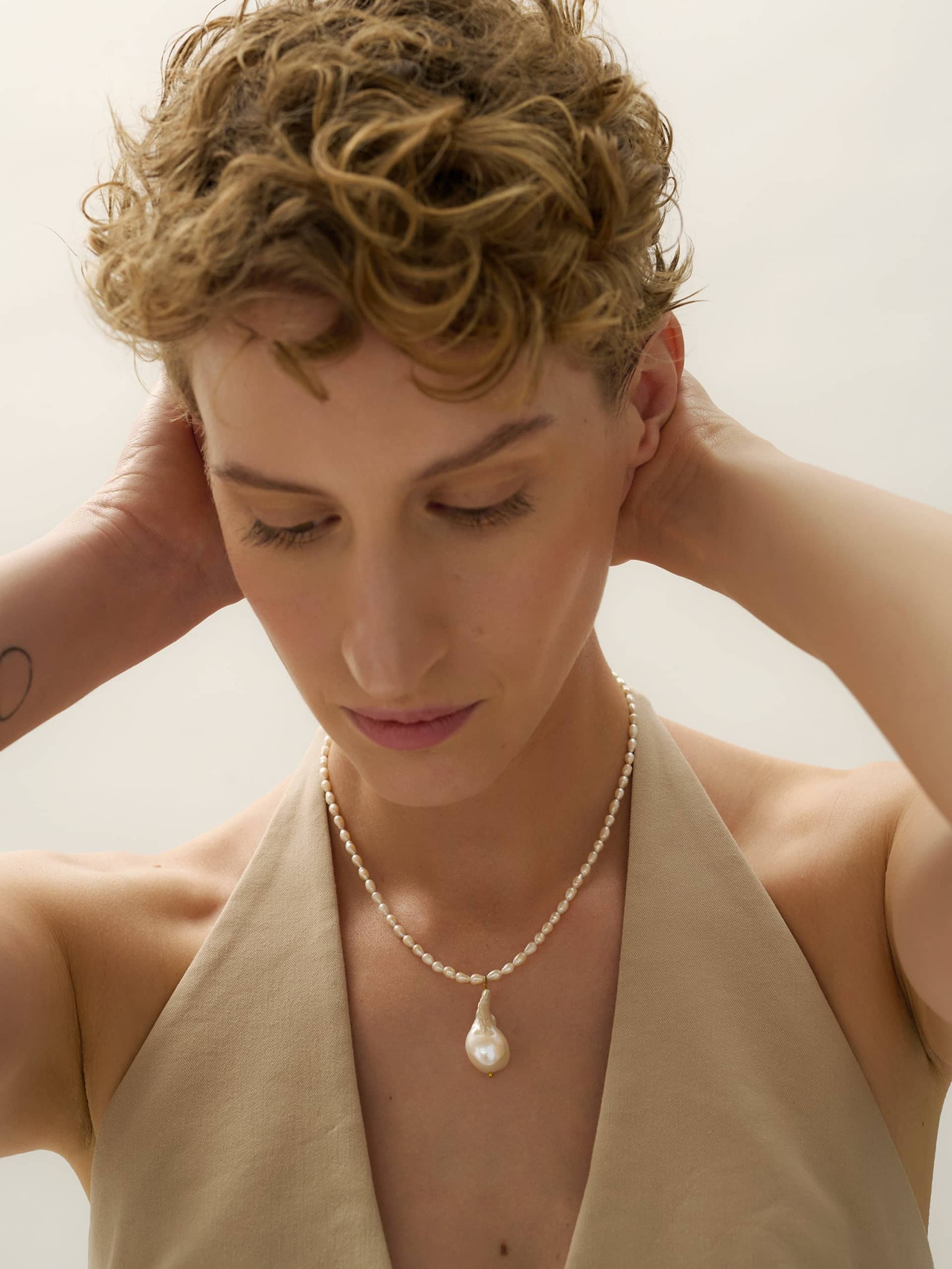 Baroque Pearl Necklace made by Eva Remenyi