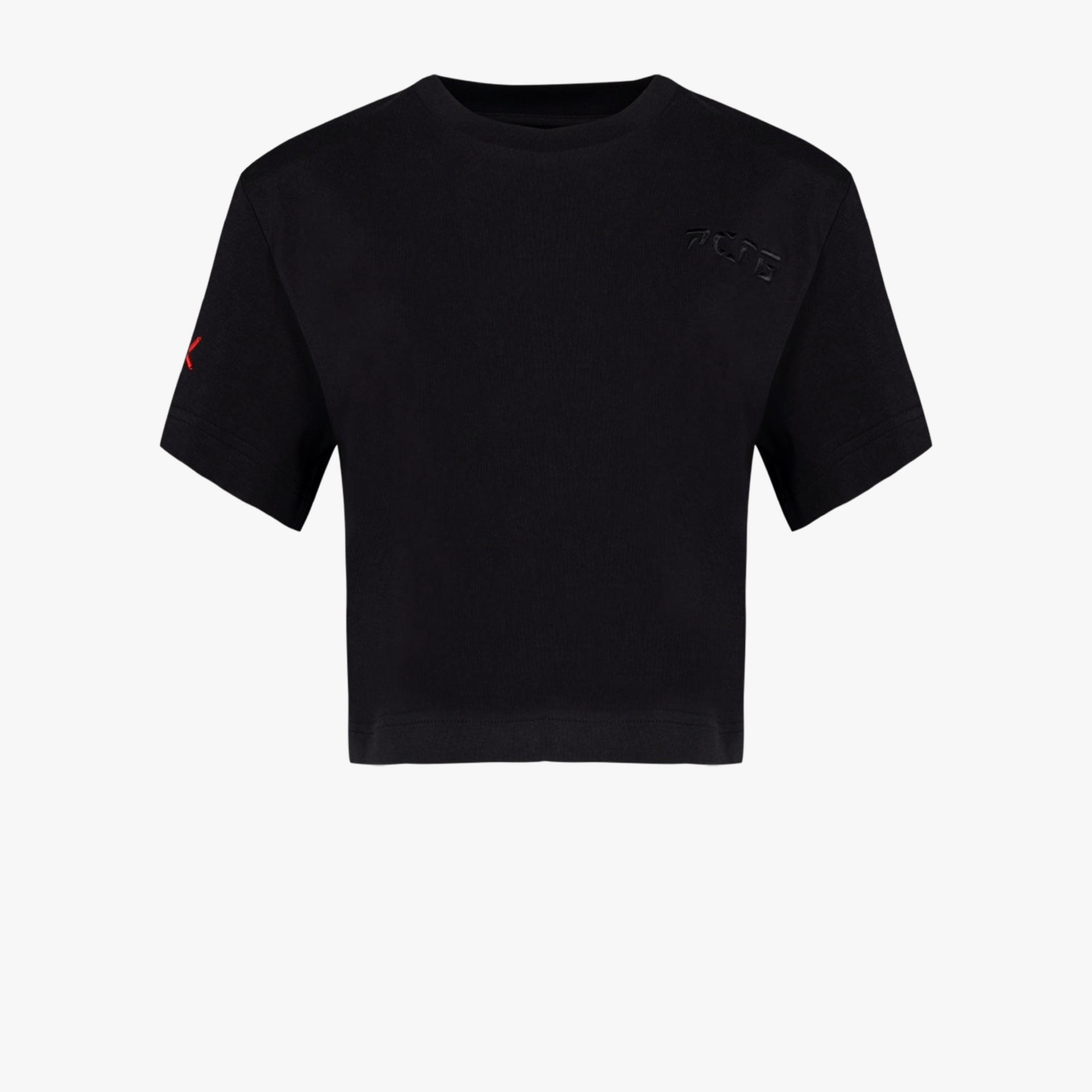 YOUR *ITCH SHOULDER PADDED T-SHIRT - JET BLACK made by PCFG