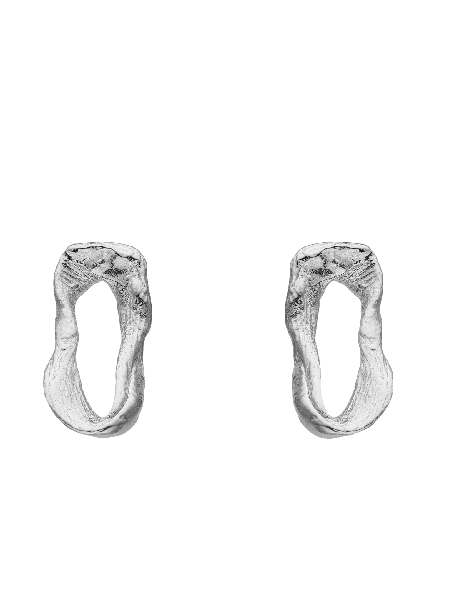 Vacation Small Chain Earrings Silver in Silver made by Eva Remenyi