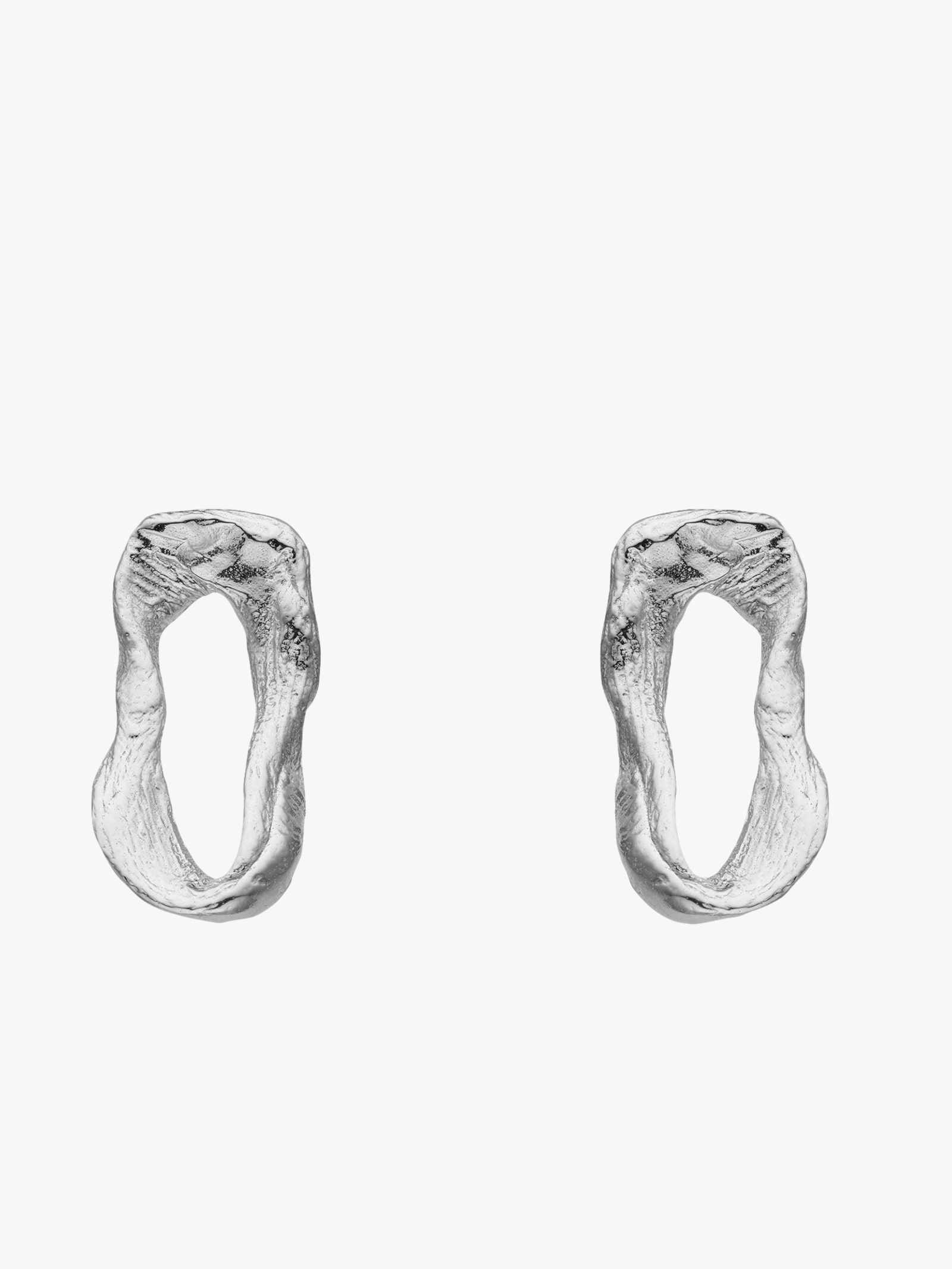 Vacation Small Chain Earrings Silver in Silver made by Eva Remenyi