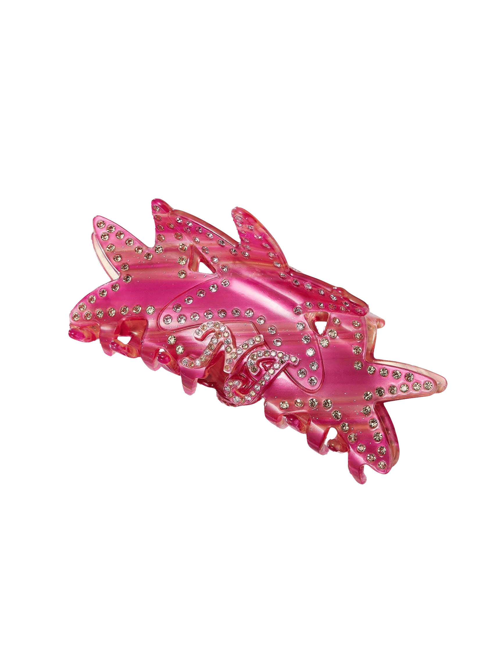 Paulina Crystal Star Claw Clip (Pink) in Pink made by Nana Jacqueline