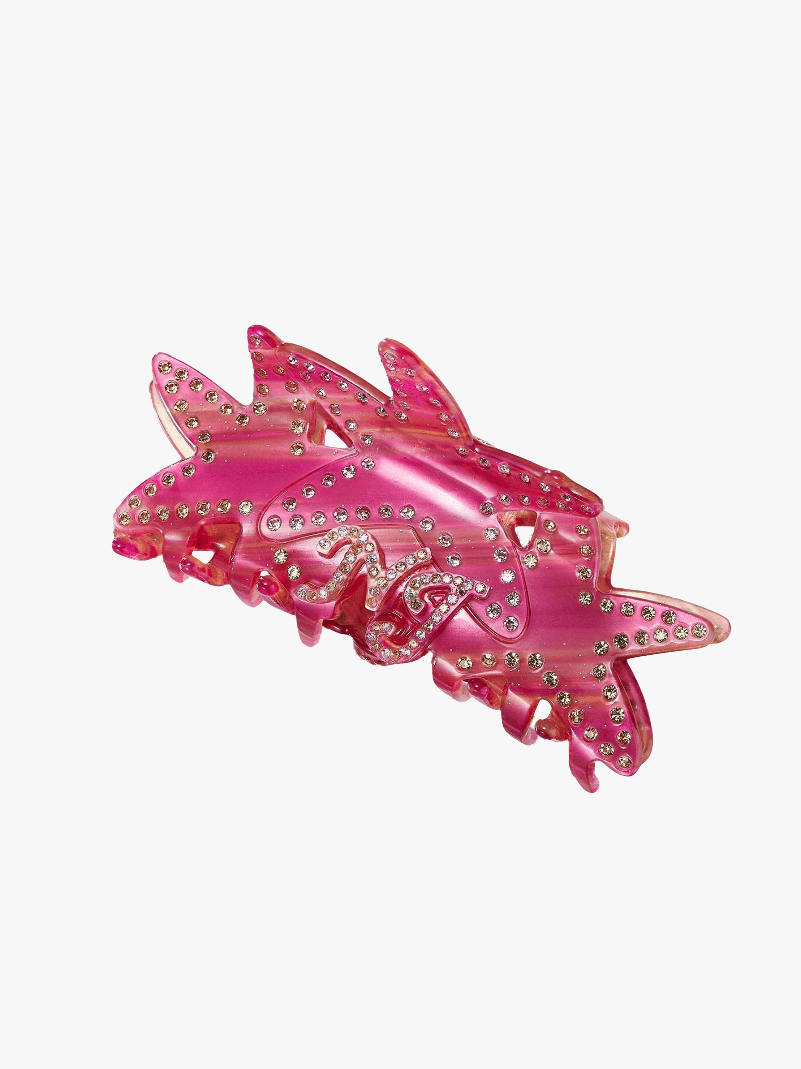 Paulina Crystal Star Claw Clip (Pink) in Pink made by Nana Jacqueline