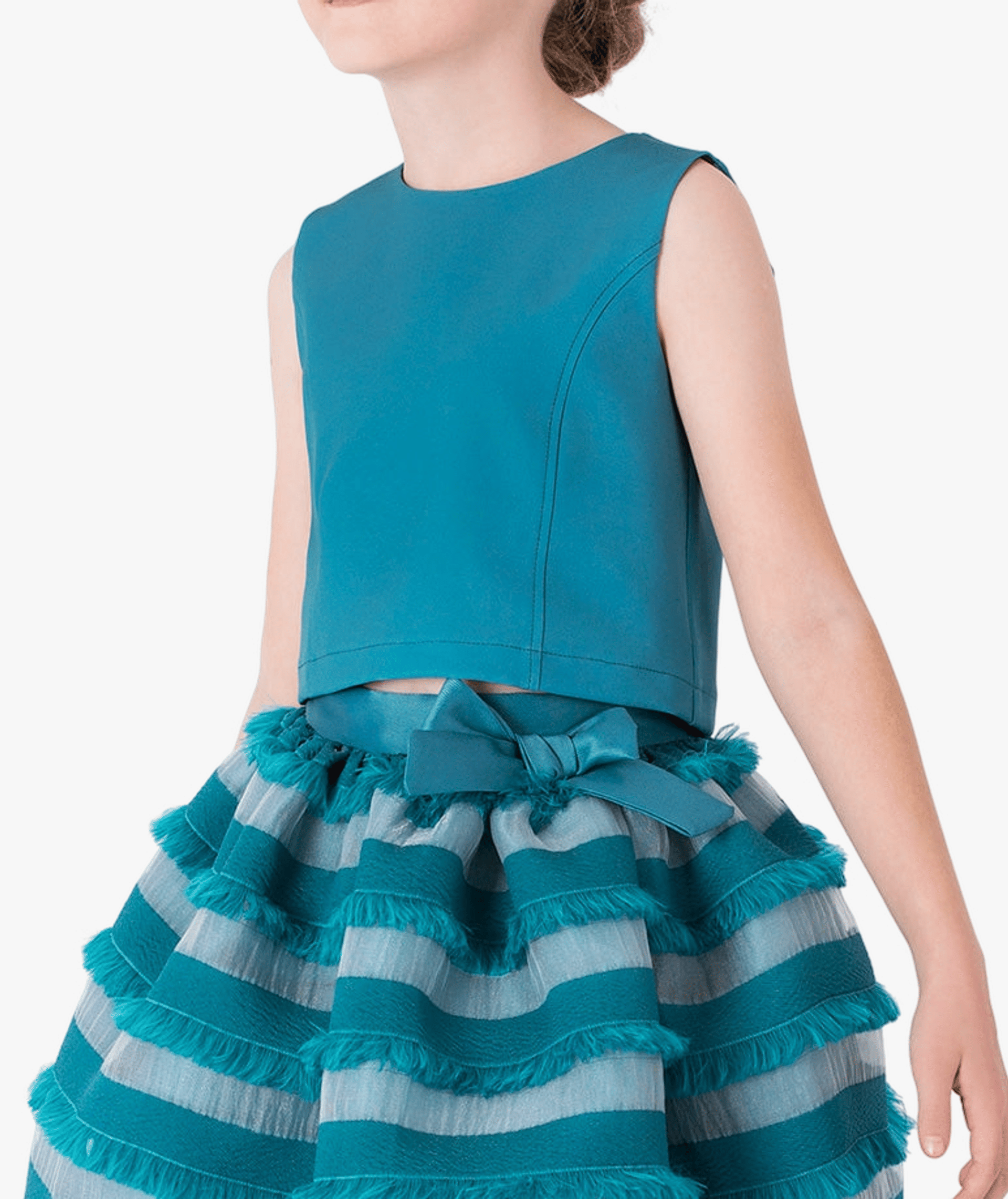 Feather Stripes Girls Outfit | 2 Pieces made by Mama Luma
