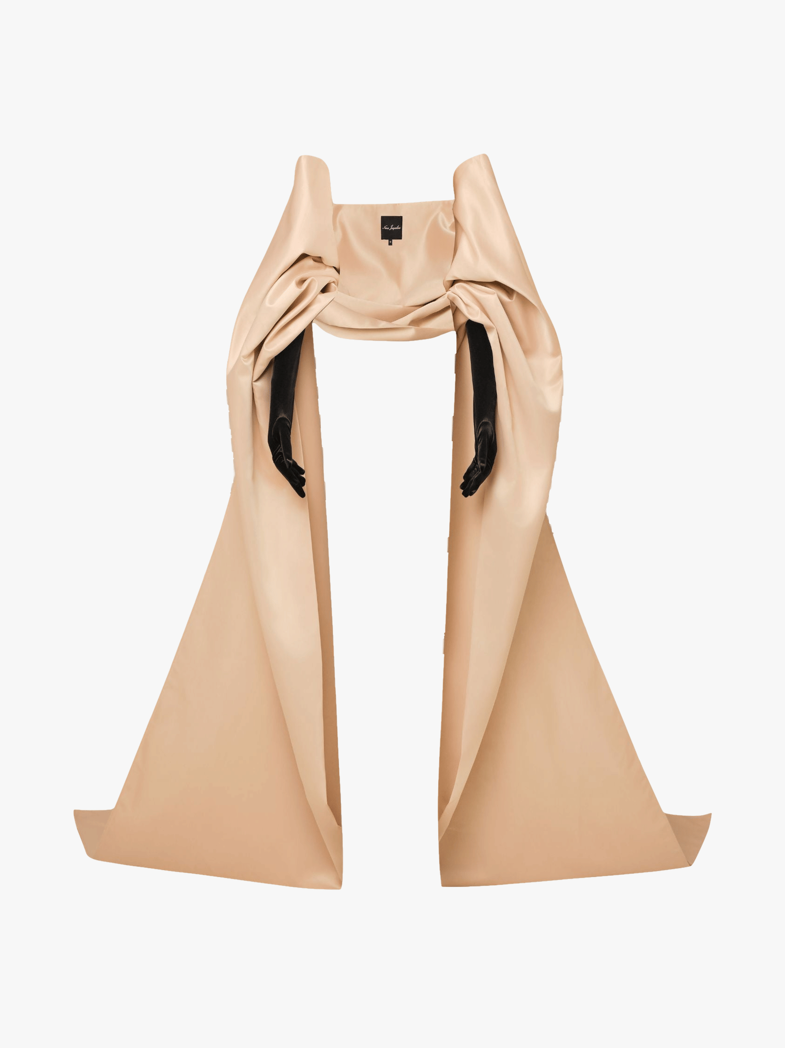 Florence Gloves + Shawl (Coffee) made by Nana Jacqueline