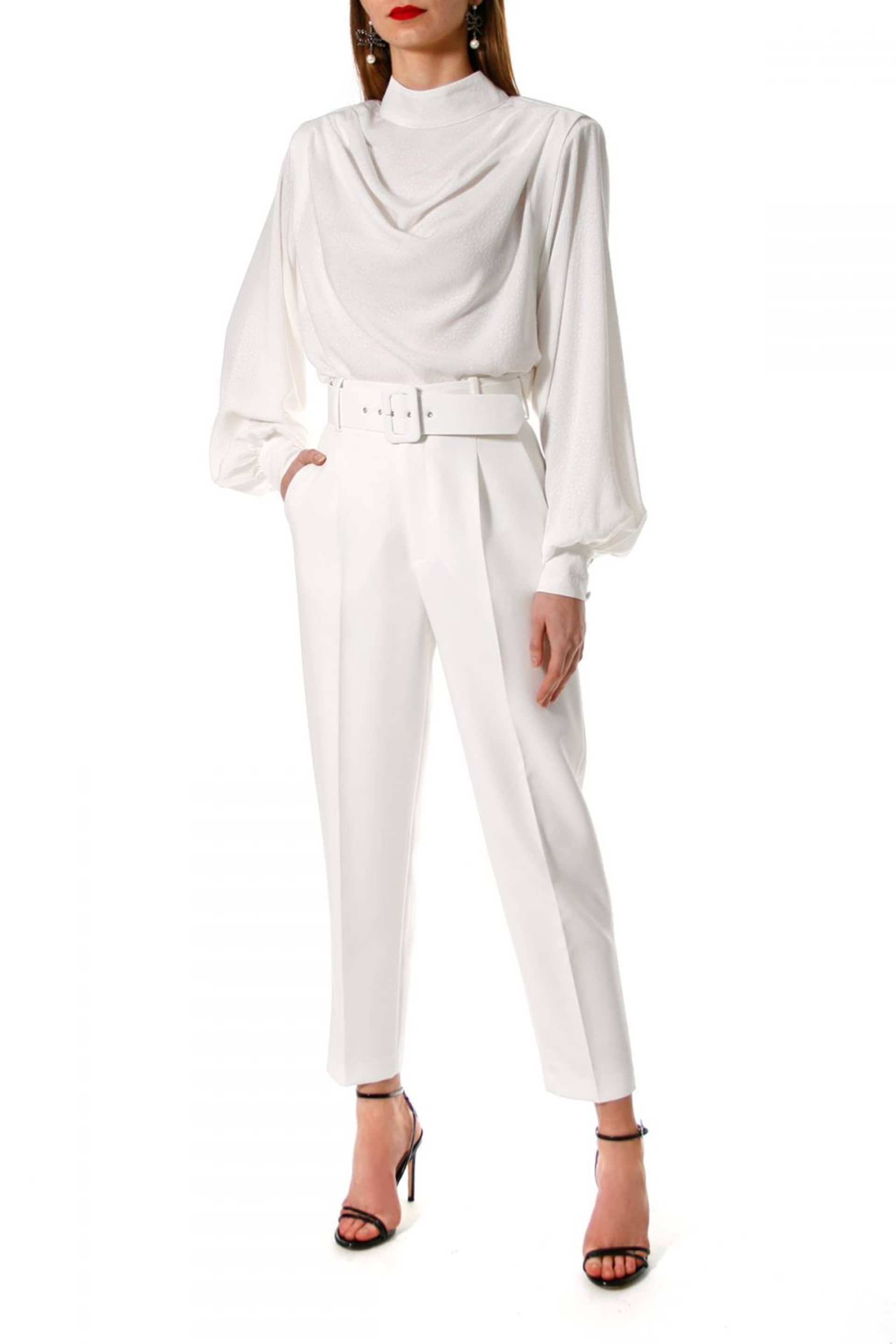 Pants Tracey Cloud Dancer made by HALEWSKI