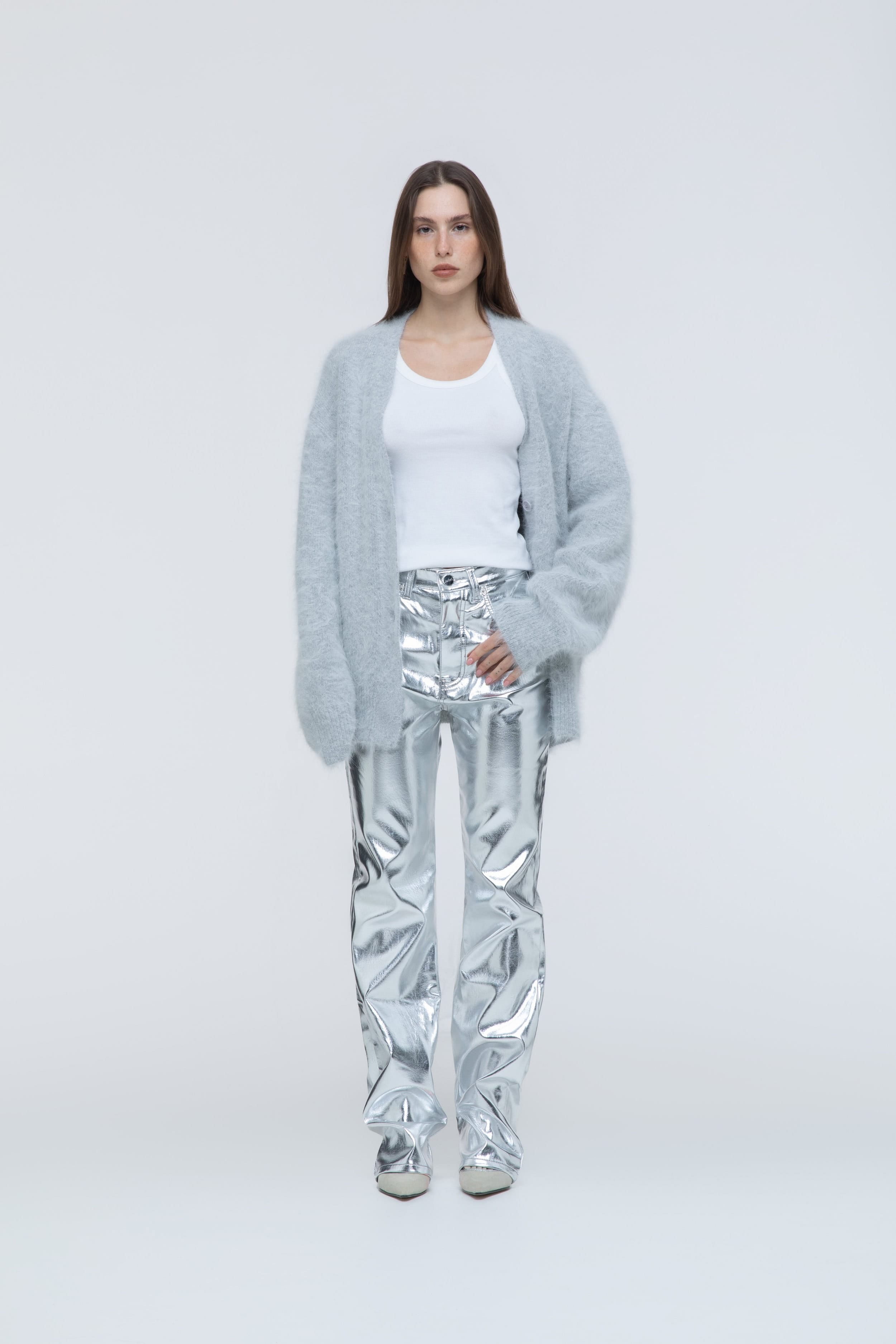 Mink oversized cardigan made by AFTERHOURS