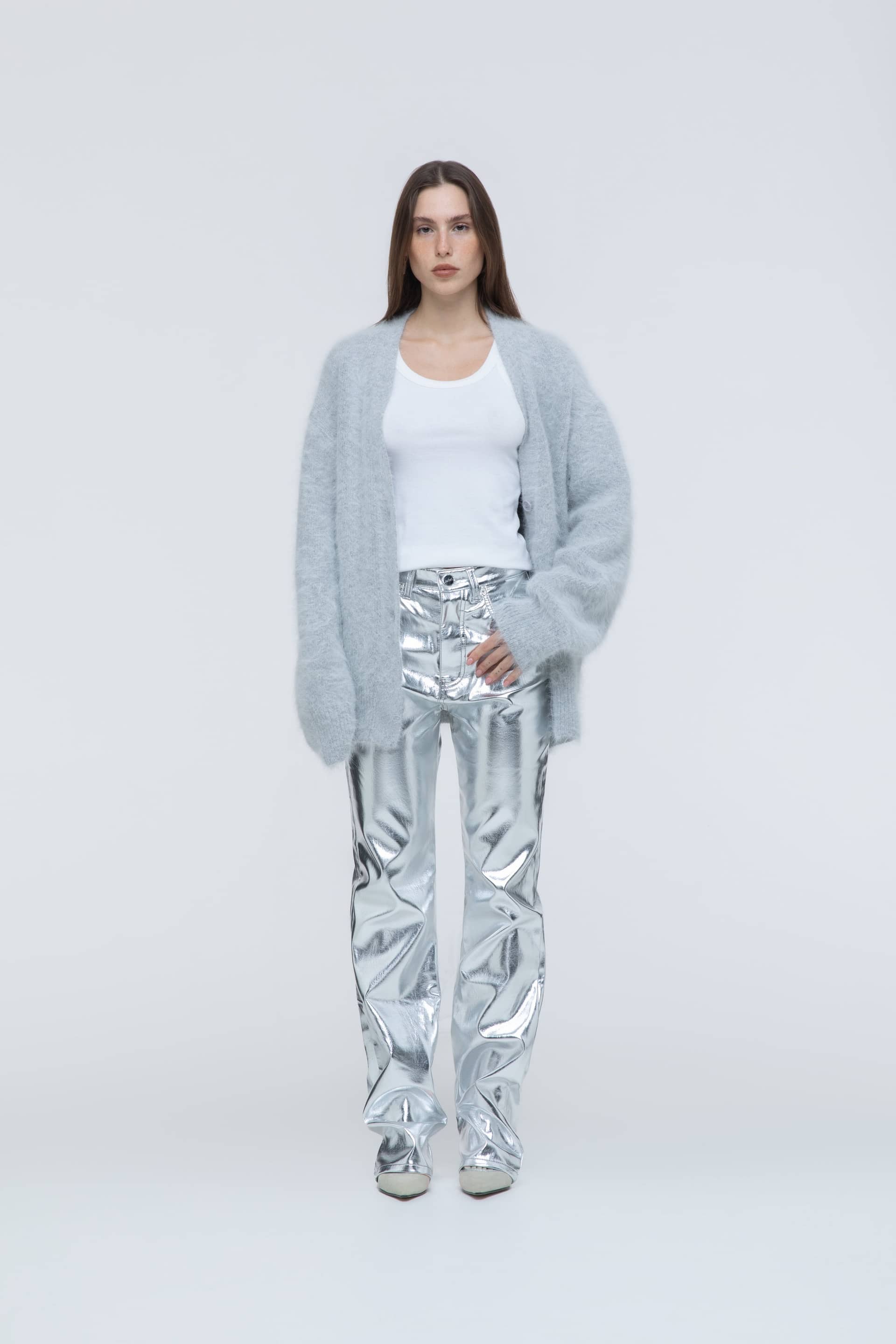 Mink oversized cardigan made by AFTERHOURS