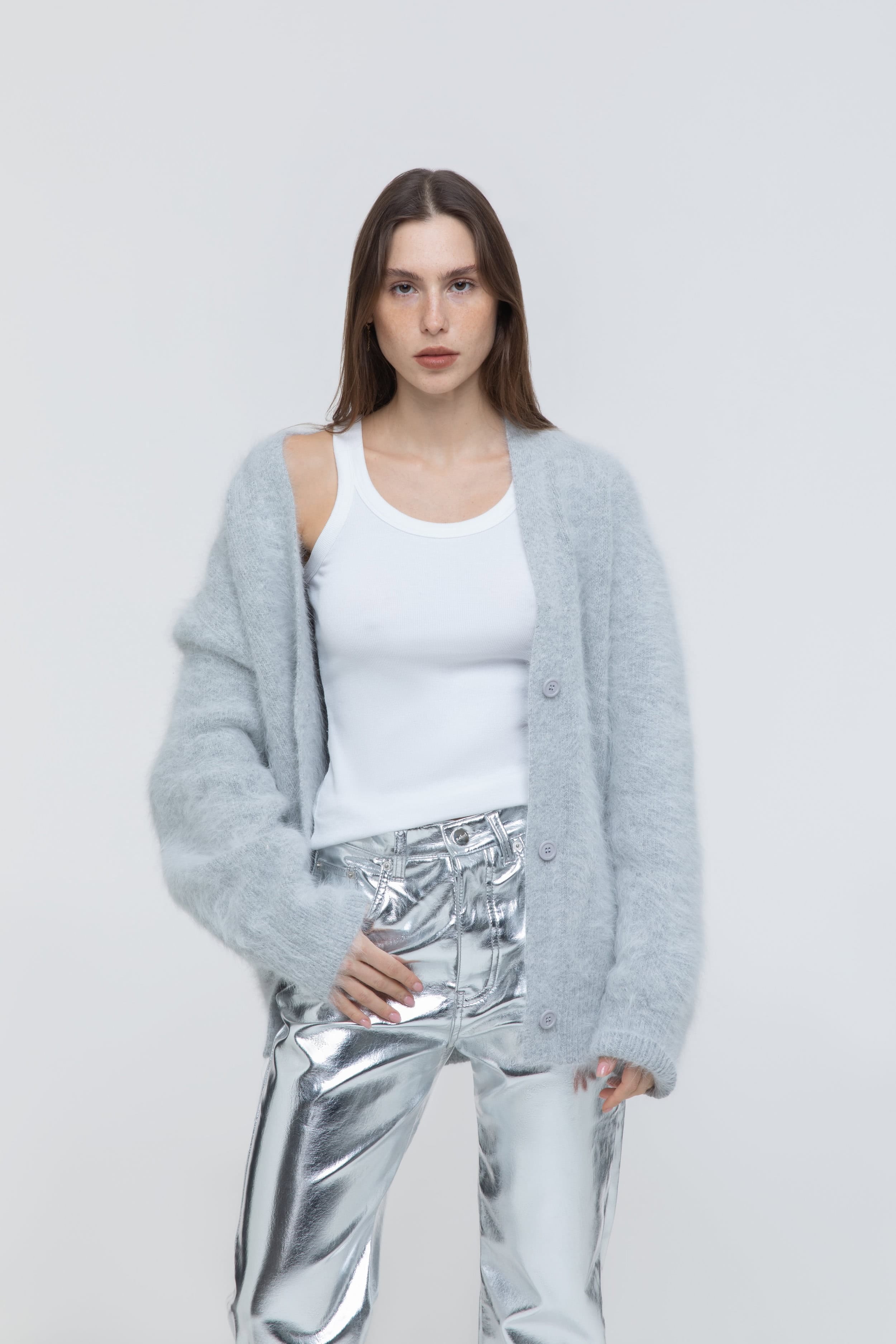 Mink oversized cardigan made by AFTERHOURS