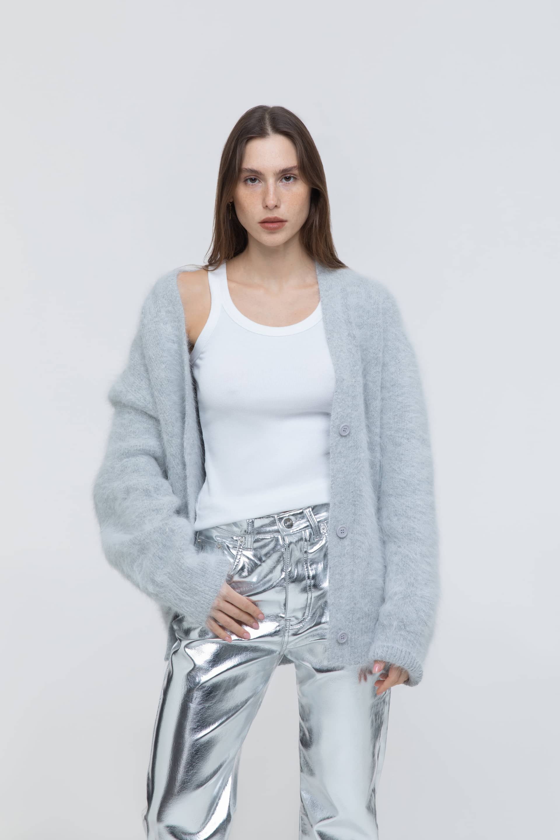 Mink oversized cardigan made by AFTERHOURS