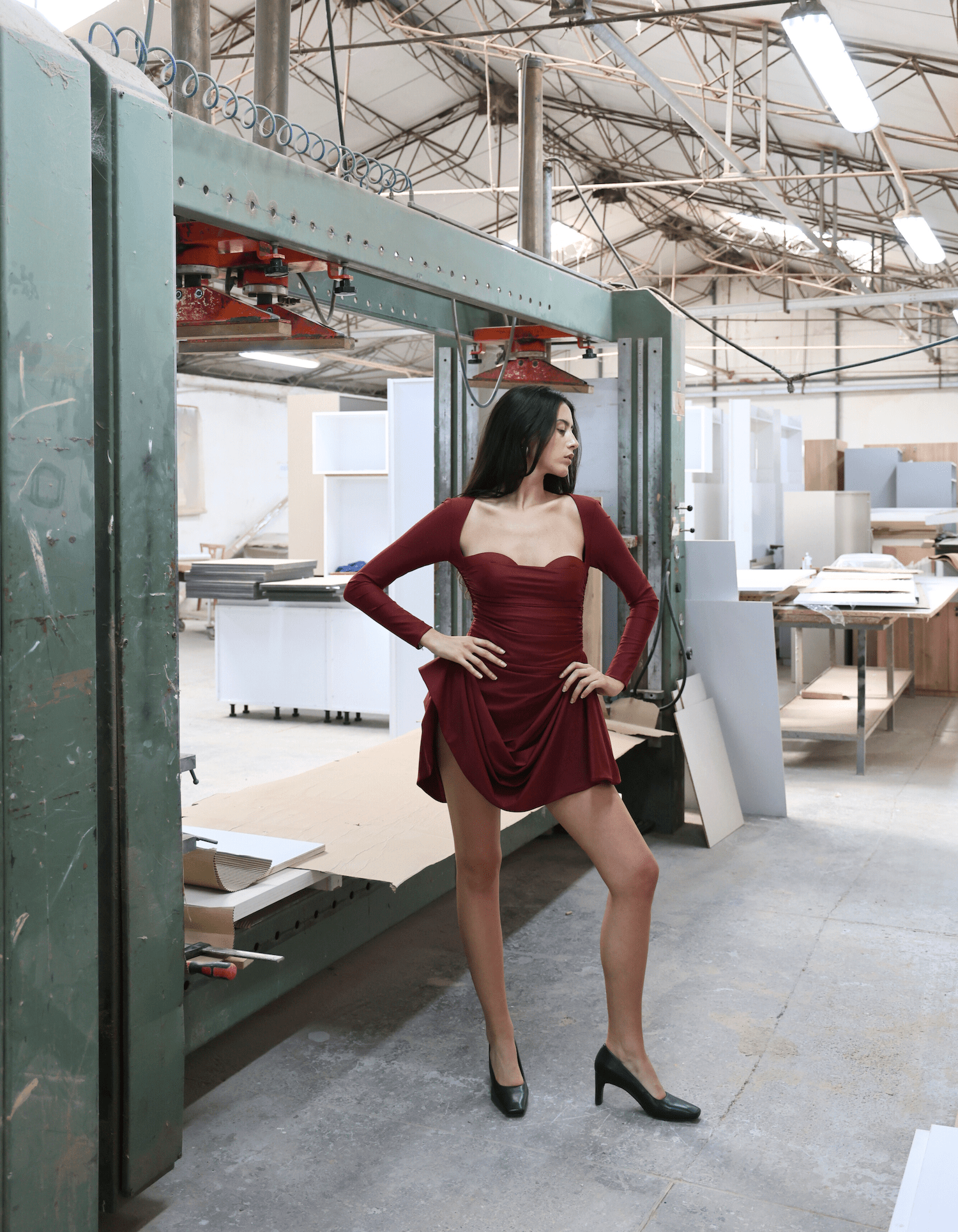 KILAH Red Mini Dress made by MAET