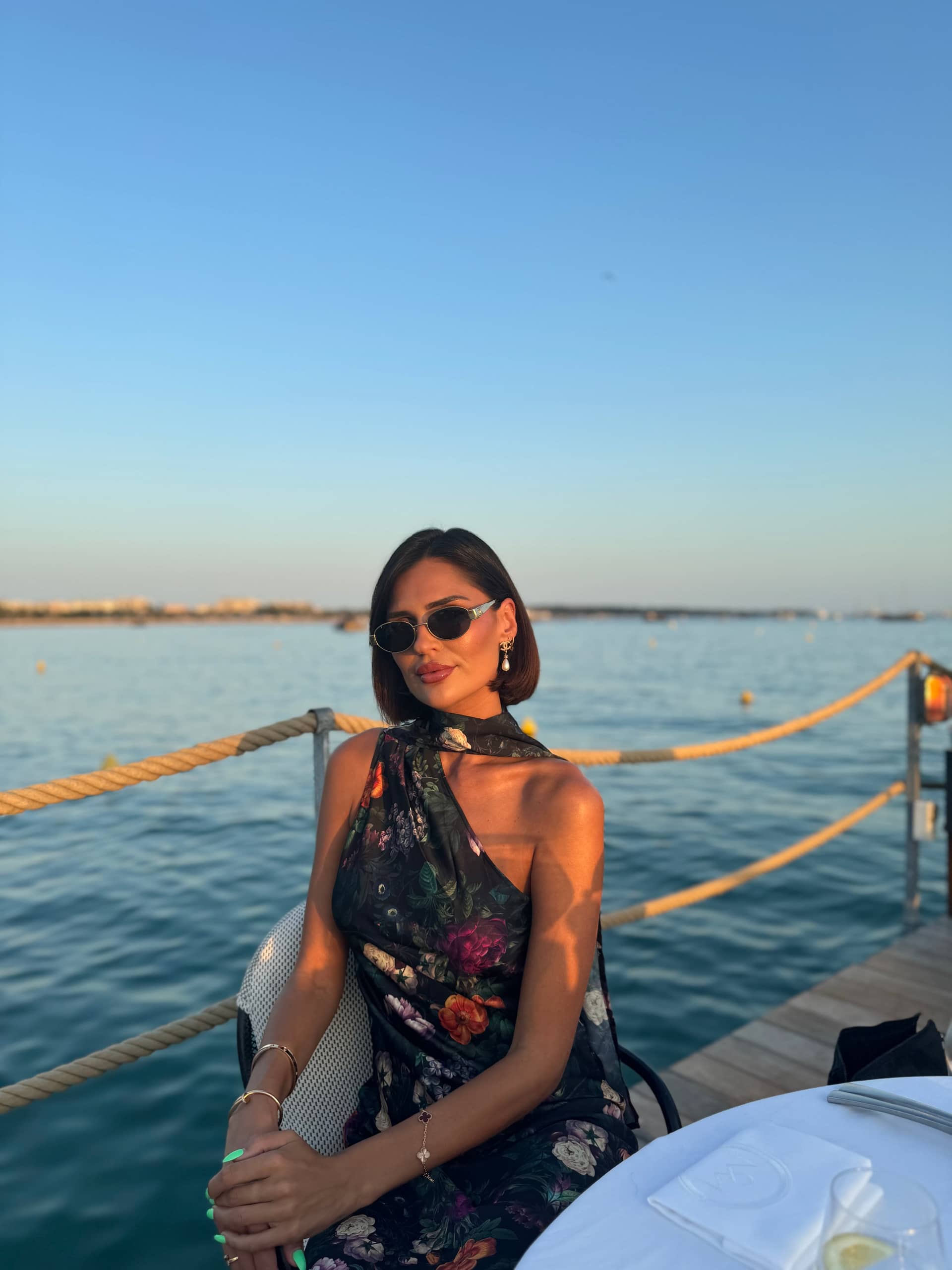 Cannes One Sleeve Silky Maxi Dress made by Vasiliki