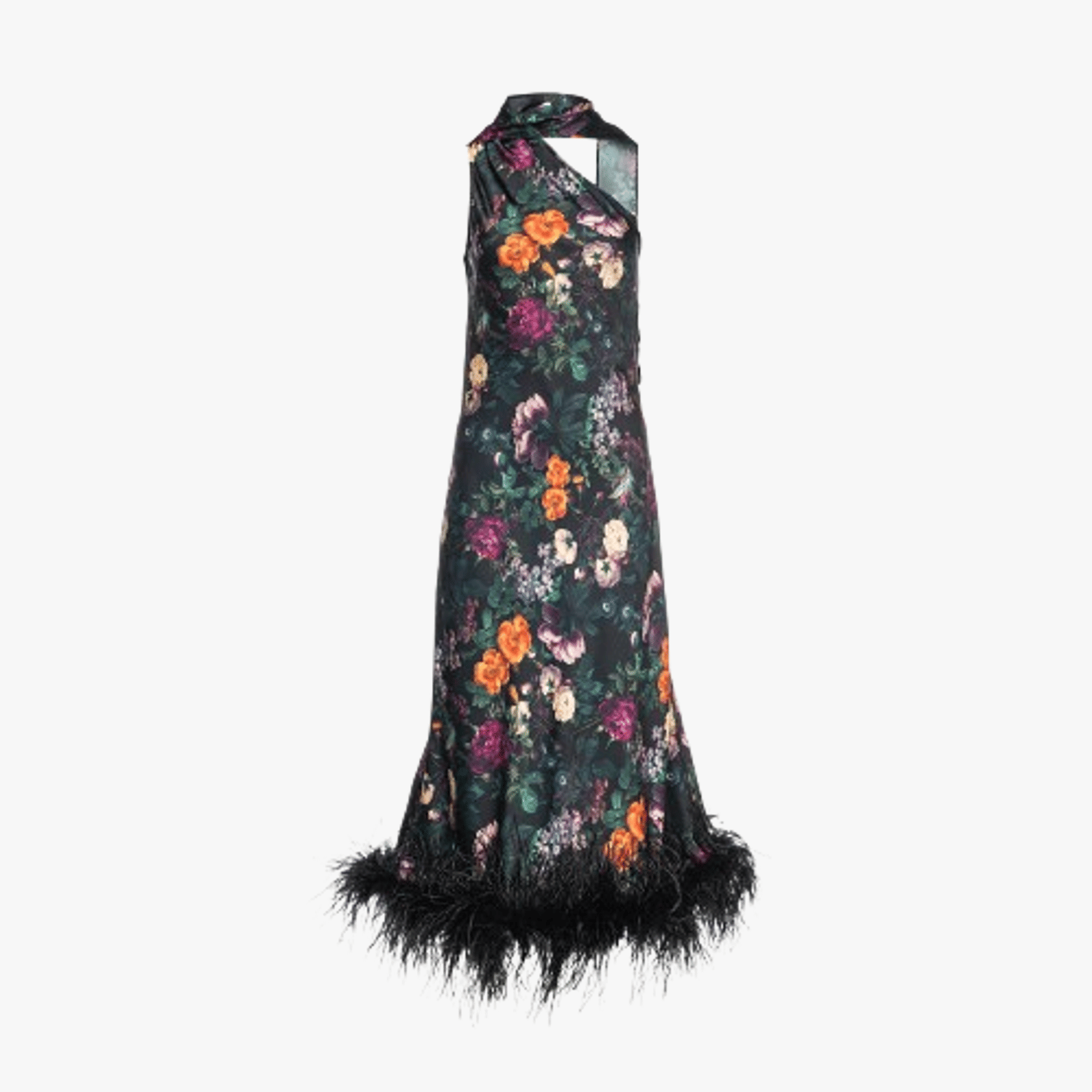 Liya Cannes One Sleeve Silky Maxi Dress made by Vasiliki