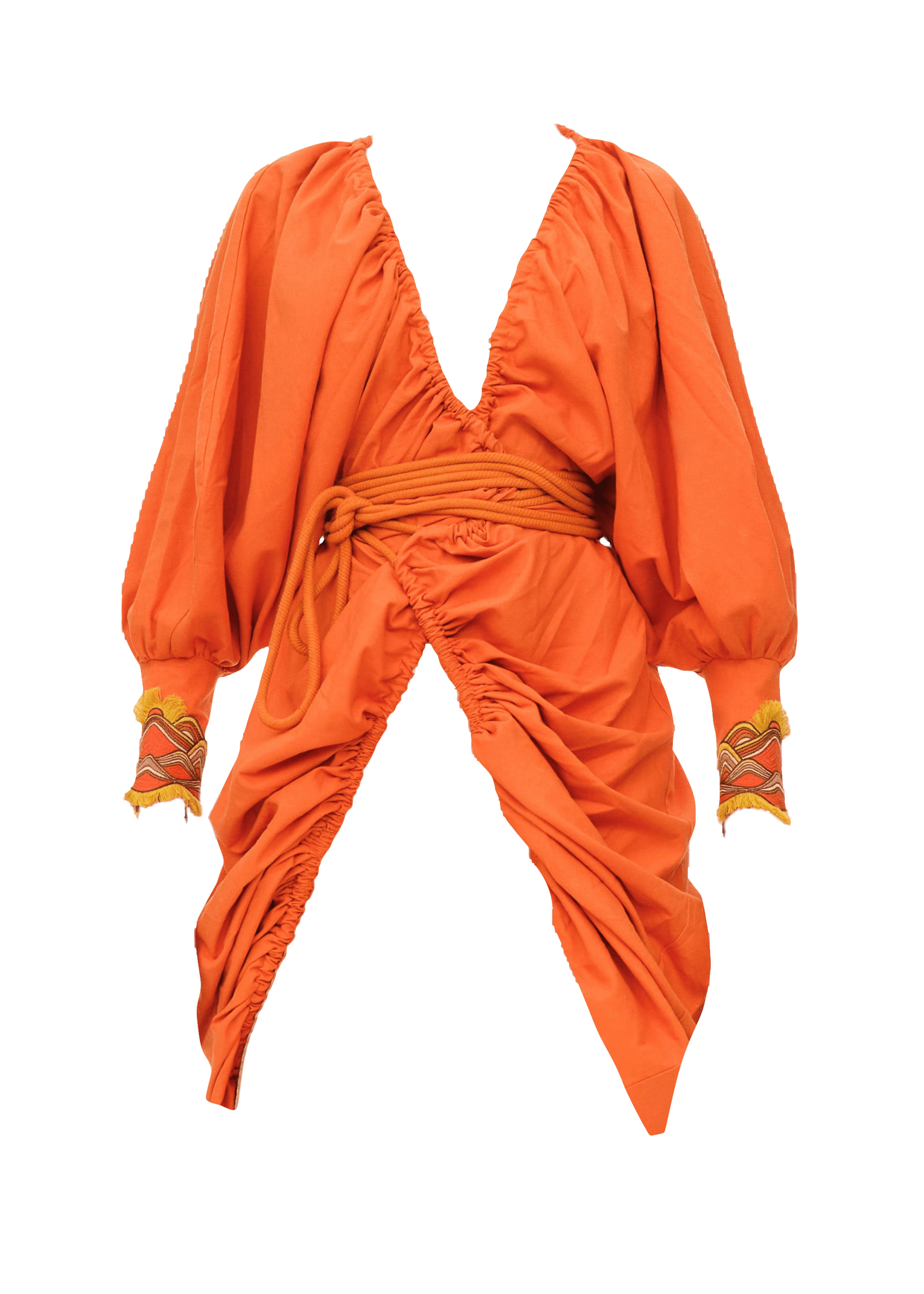ILO ROBE - CLAY in Orange made by Andrea Iyamah