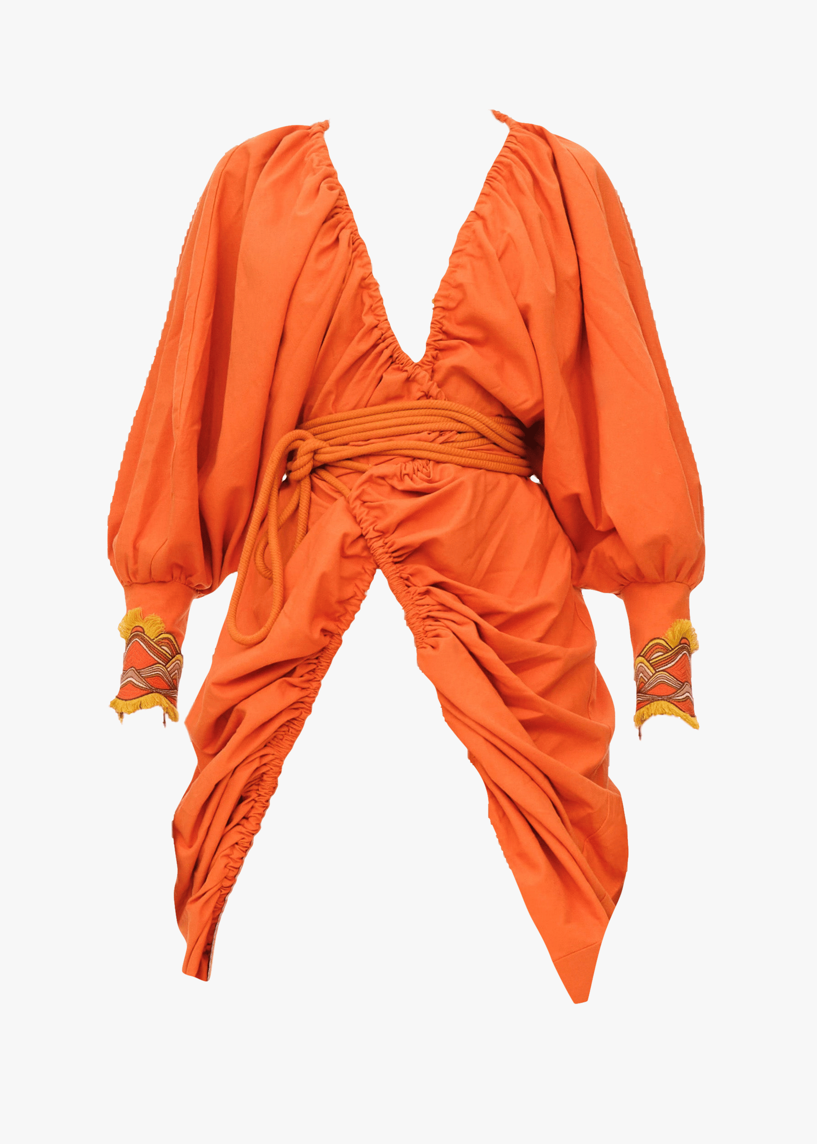 ILO ROBE - CLAY in Orange made by Andrea Iyamah