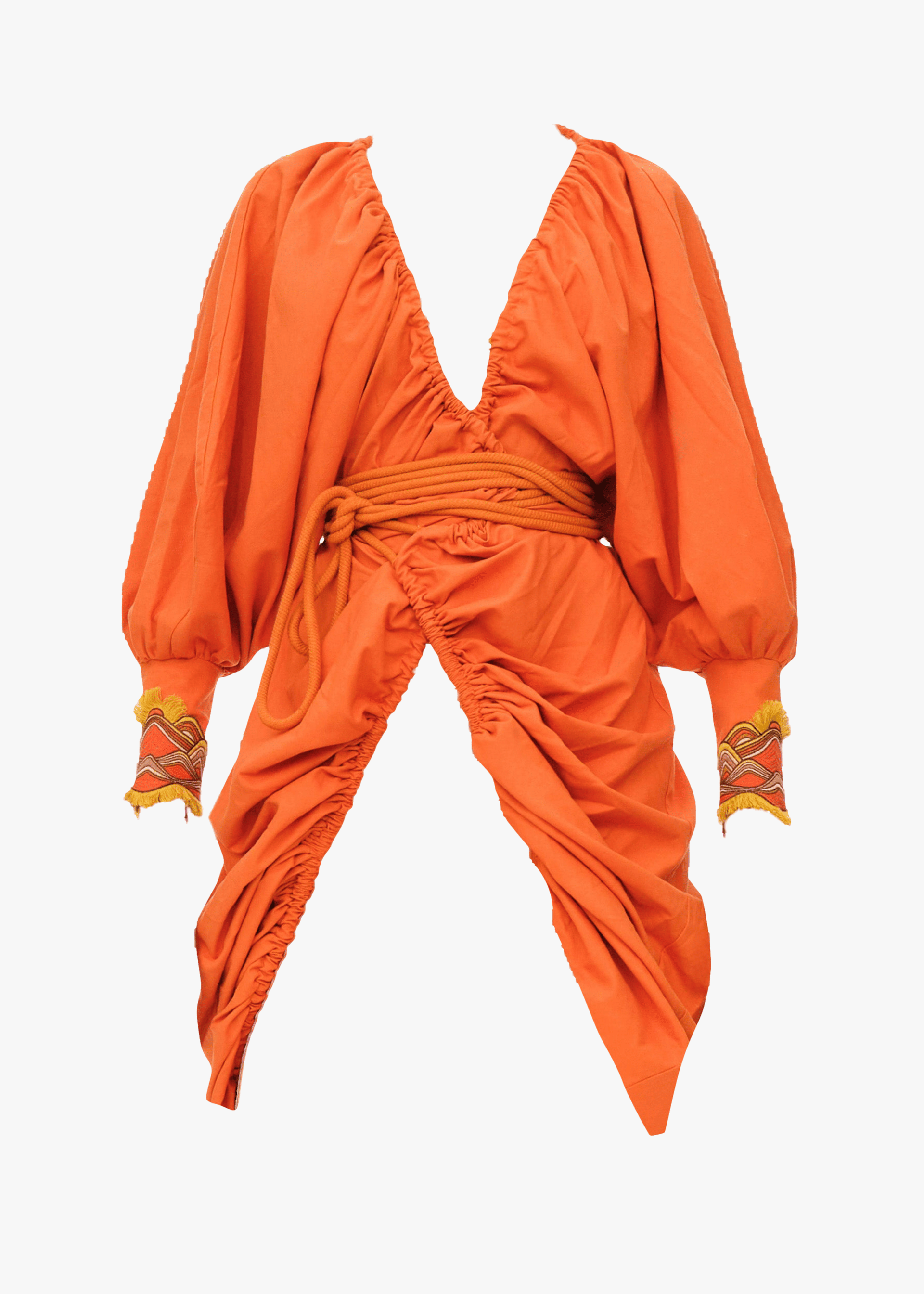 ILO ROBE - CLAY in Orange made by Andrea Iyamah