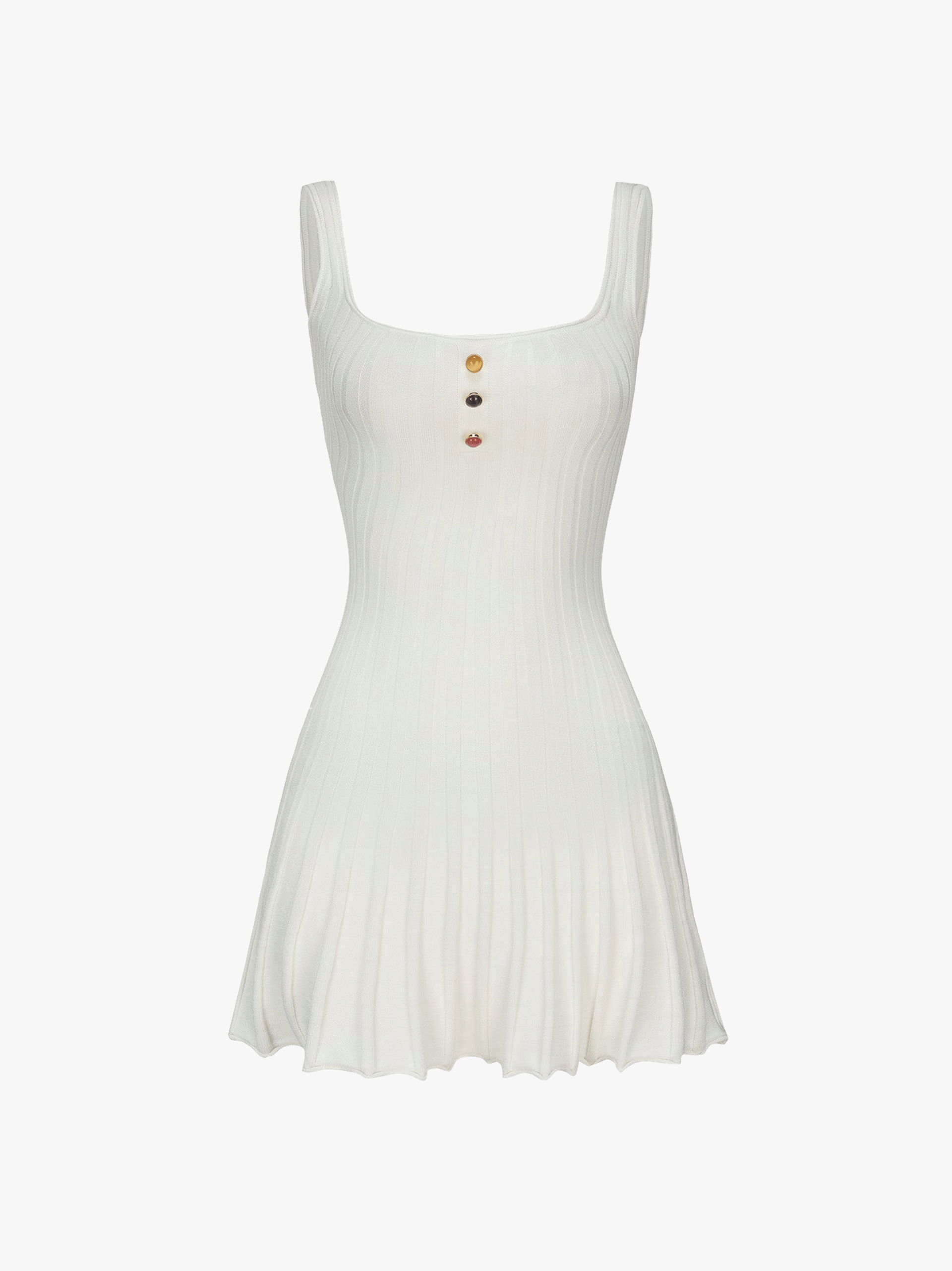 Janelle Knit Dress (White) made by Nana Jacqueline