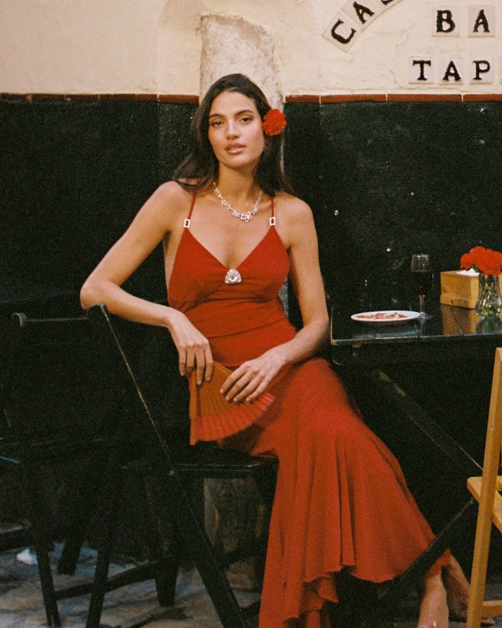 Seraphina Dress (Red) made by Nana Jacqueline