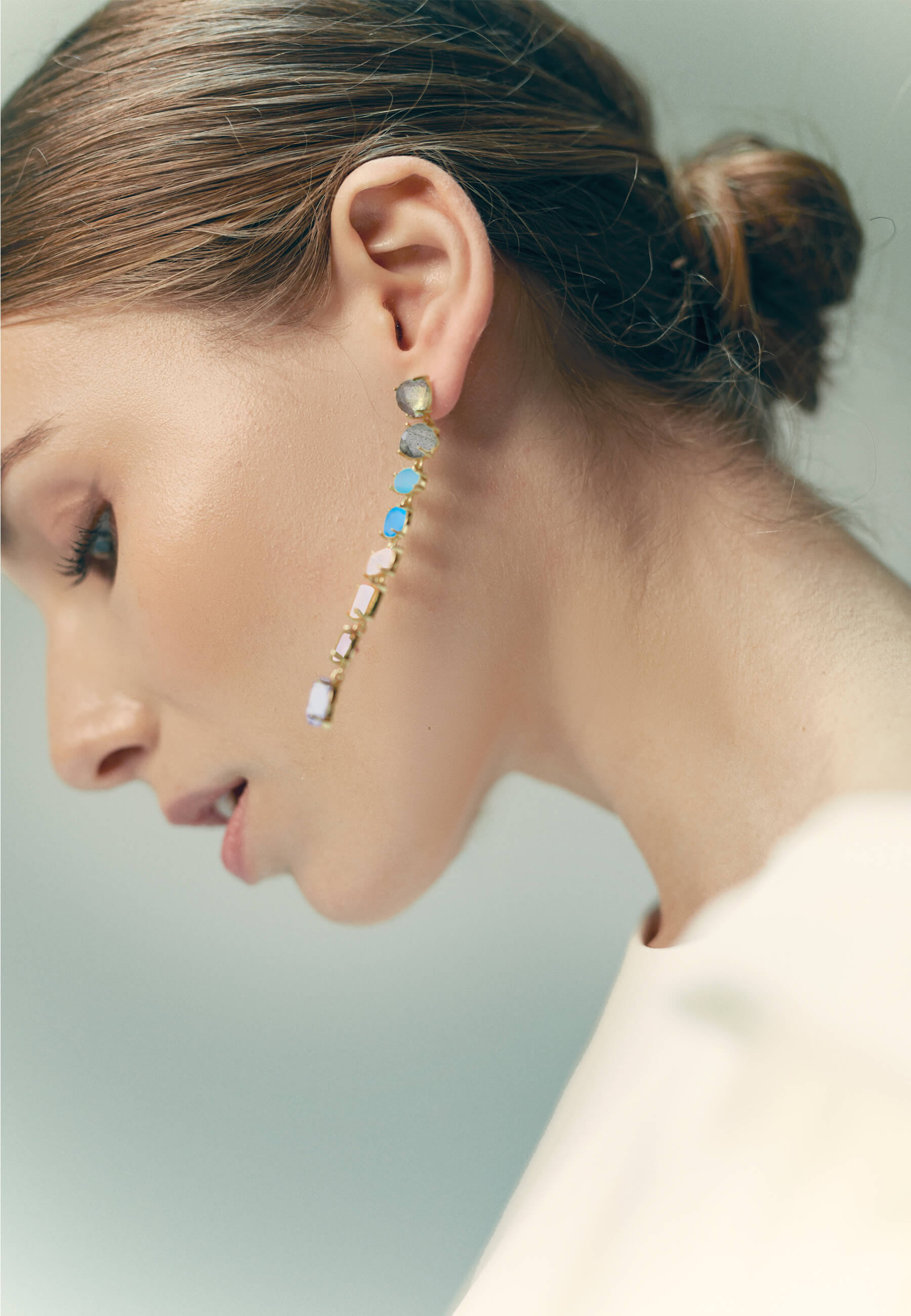 Pendientes Portobello Blanco made by Lavani Jewels