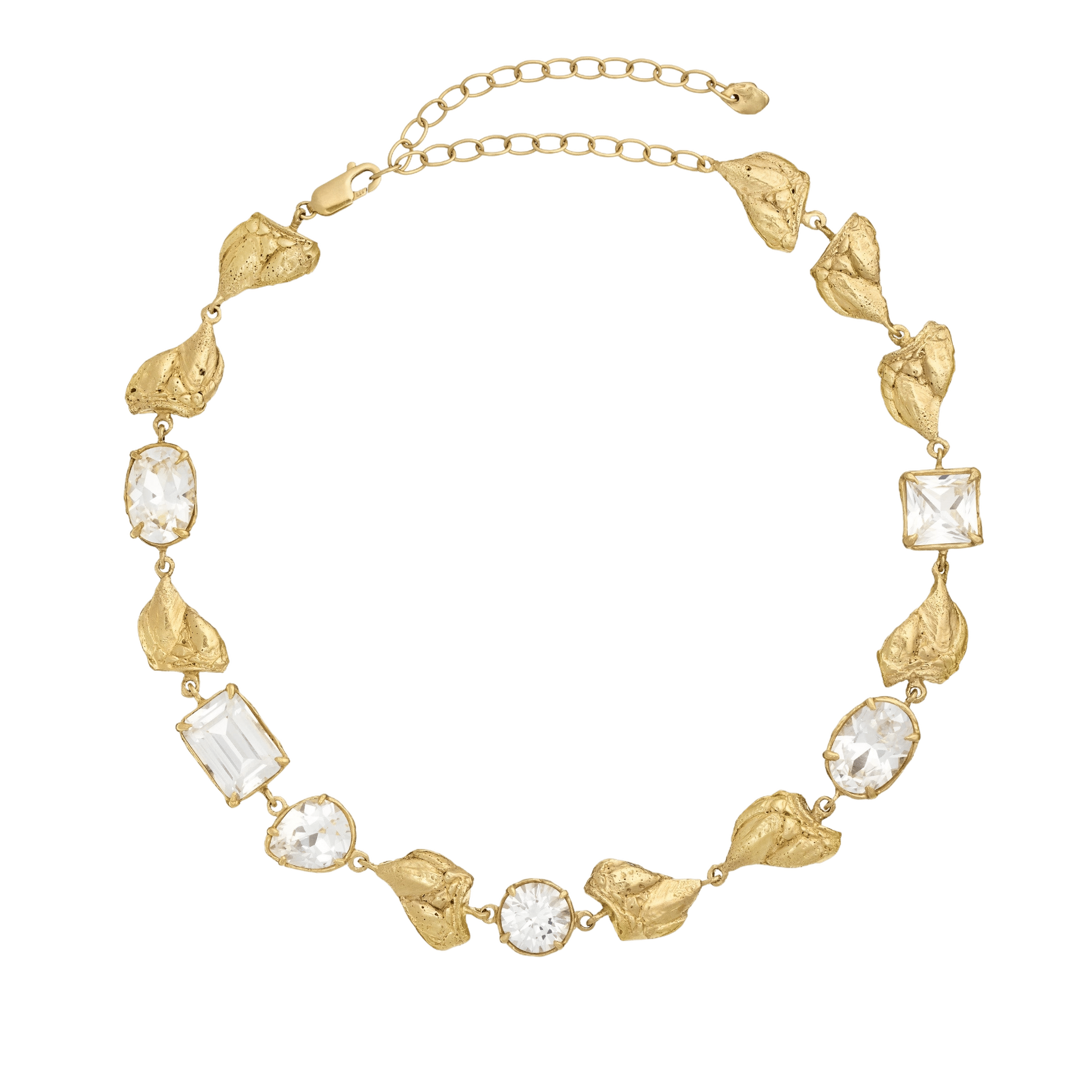 Mea White Sapphire Necklace made by Loveness Lee