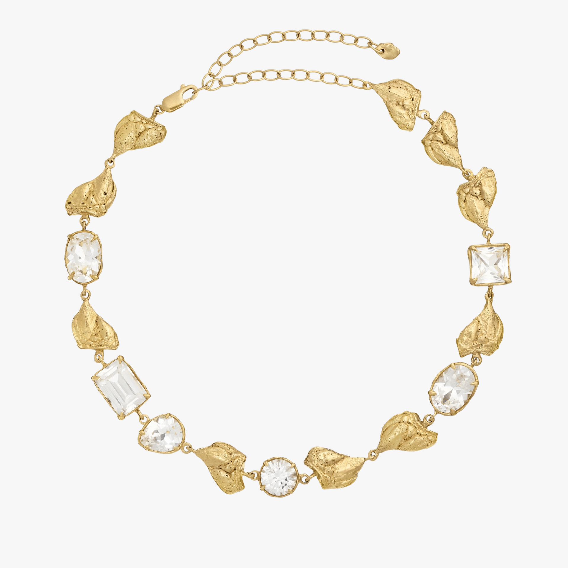 Mea White Sapphire Necklace made by Loveness Lee