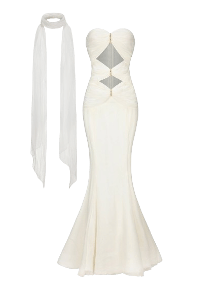 Cassandra Dress (White) made by Nana Jacqueline