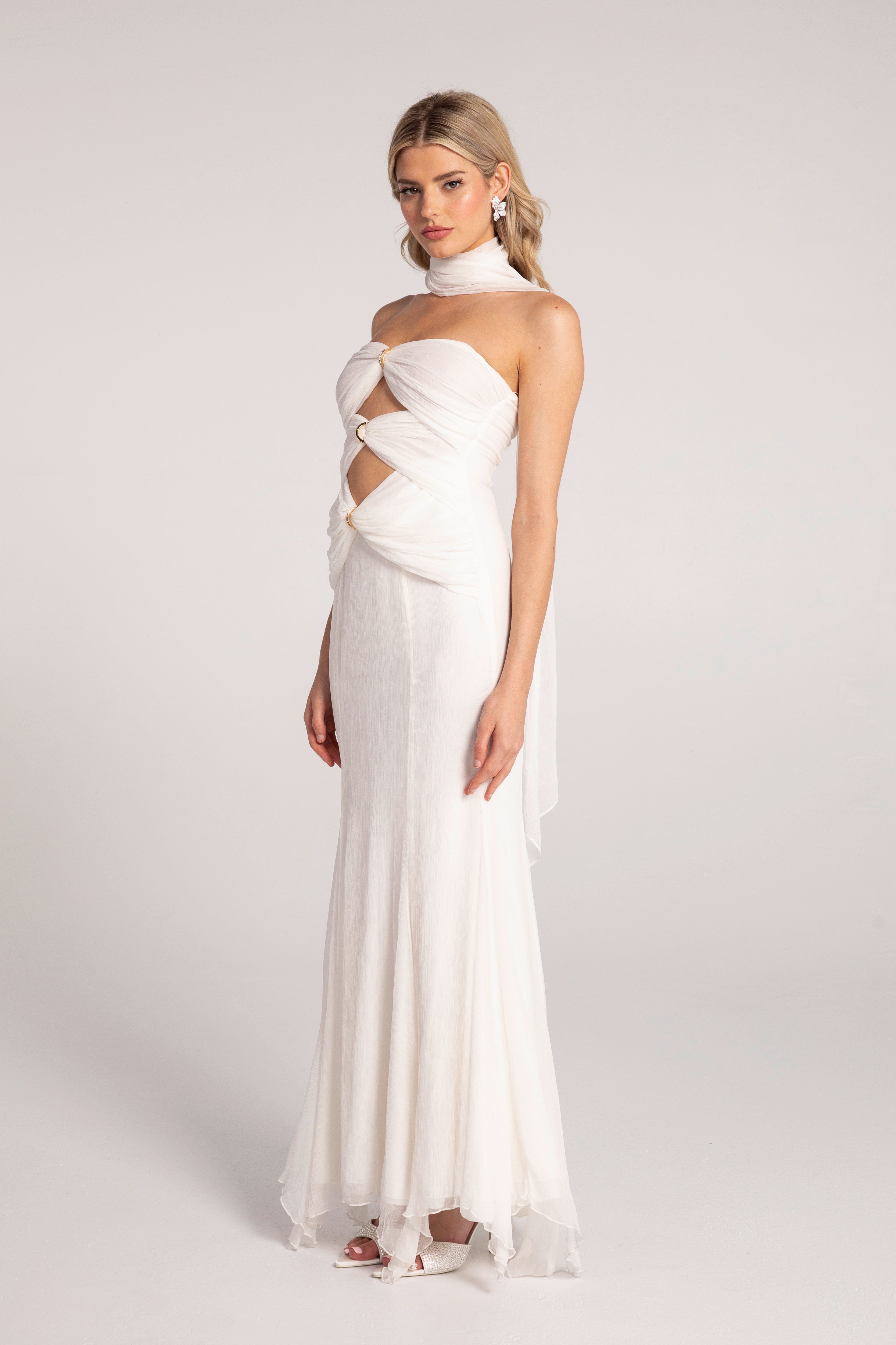 Cassandra Dress (White) made by Nana Jacqueline