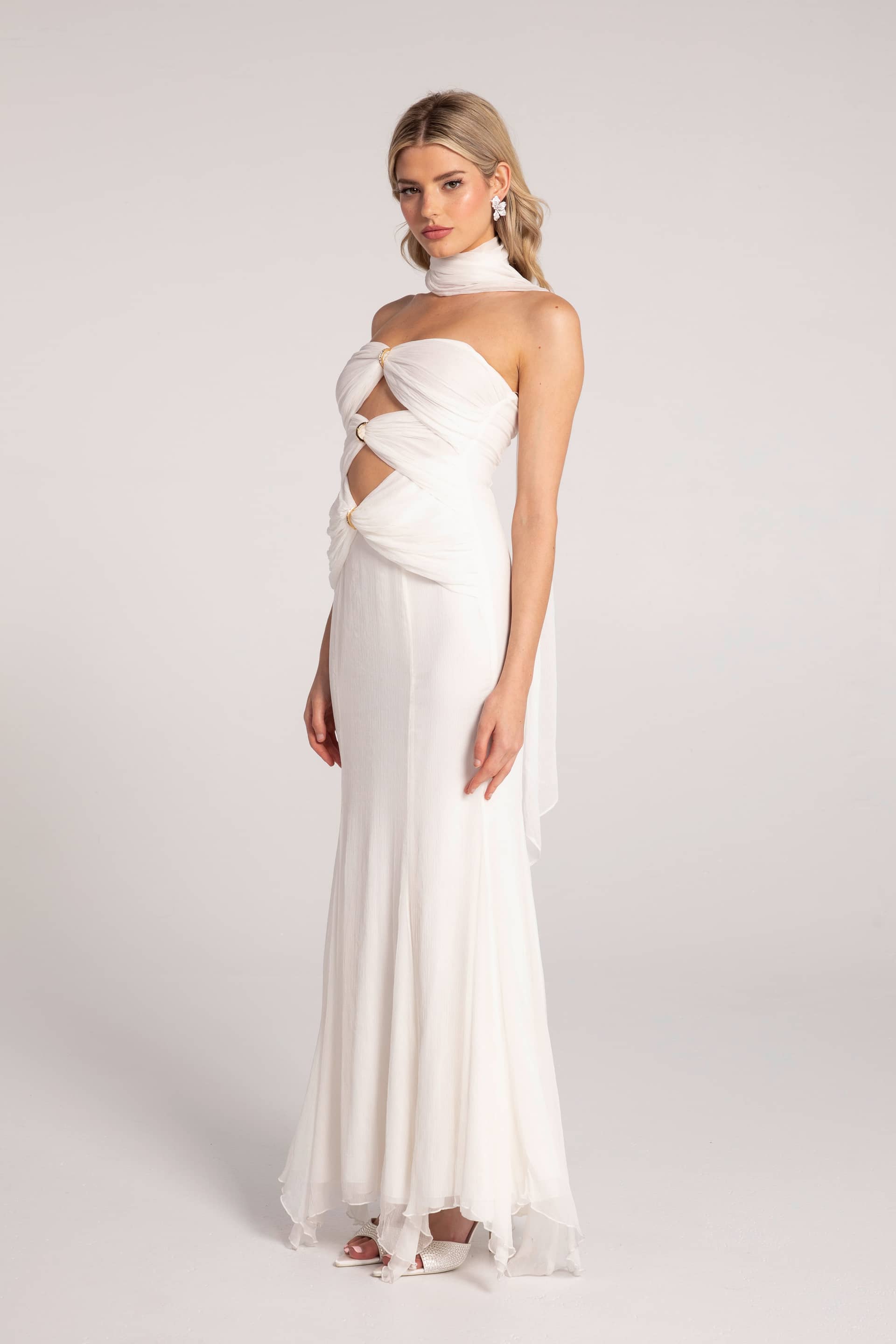 Cassandra Dress (White) made by Nana Jacqueline