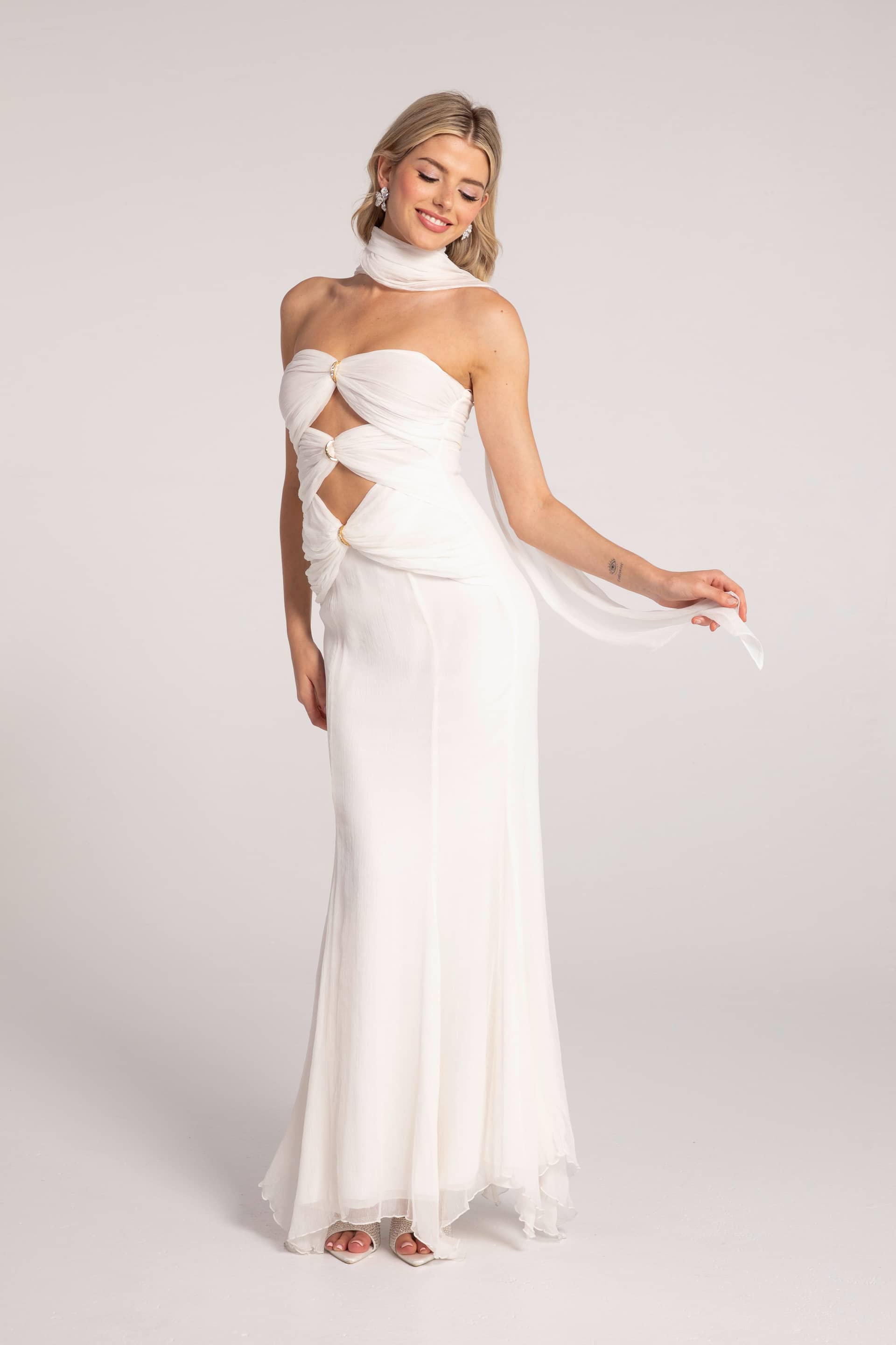 Cassandra Dress (White) made by Nana Jacqueline