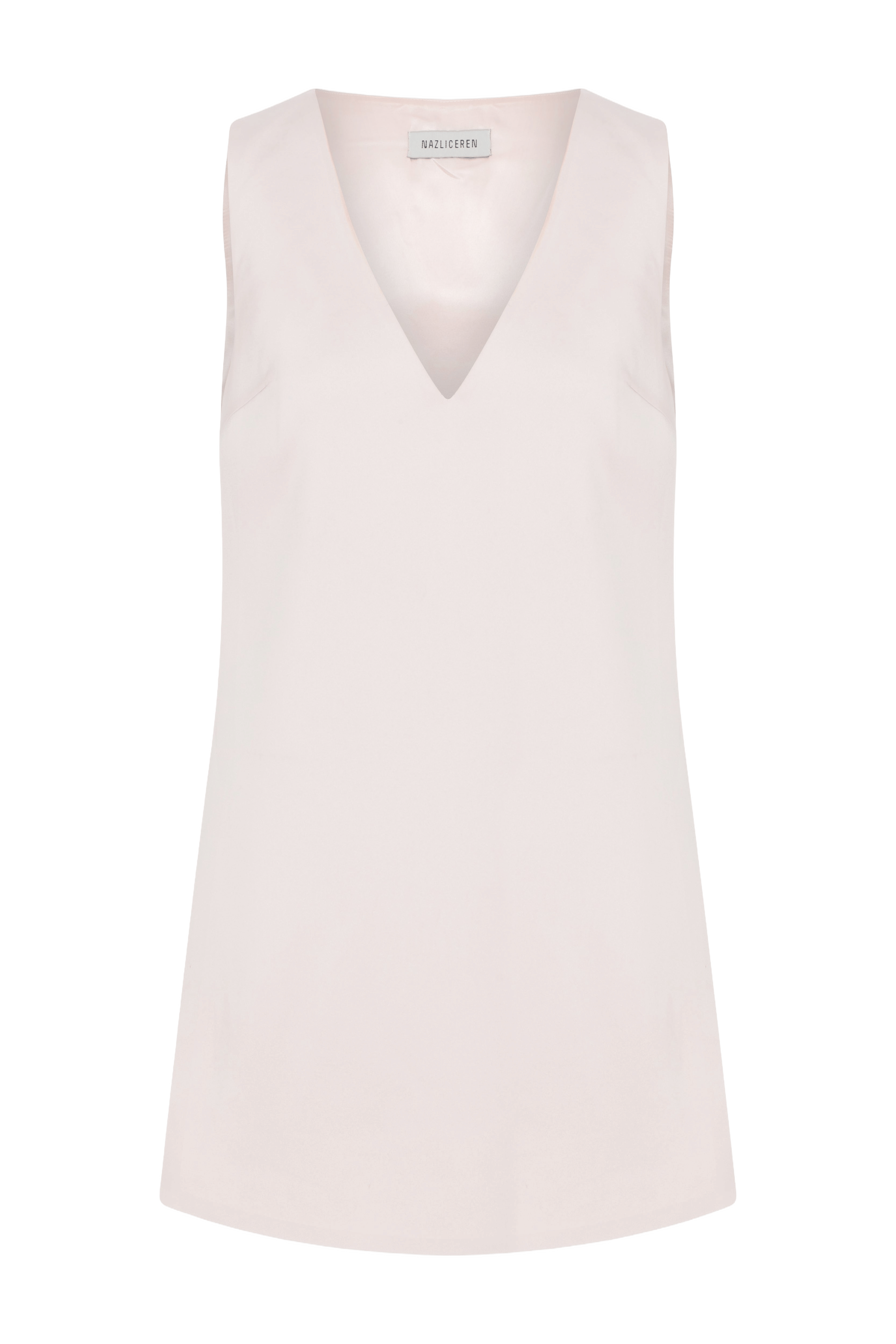 Odessa Mini Dress In Cloud Pink made by Nazli Ceren