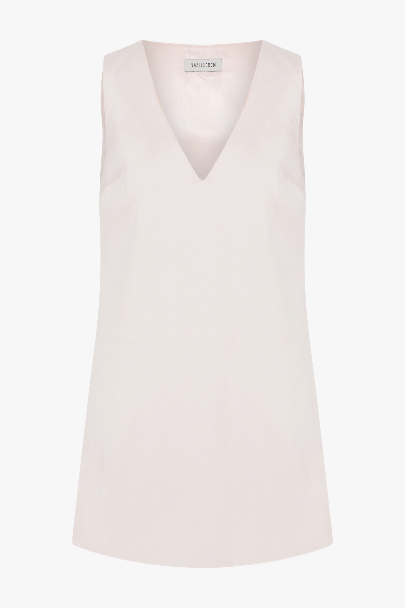 Odessa Mini Dress In Cloud Pink made by Nazli Ceren