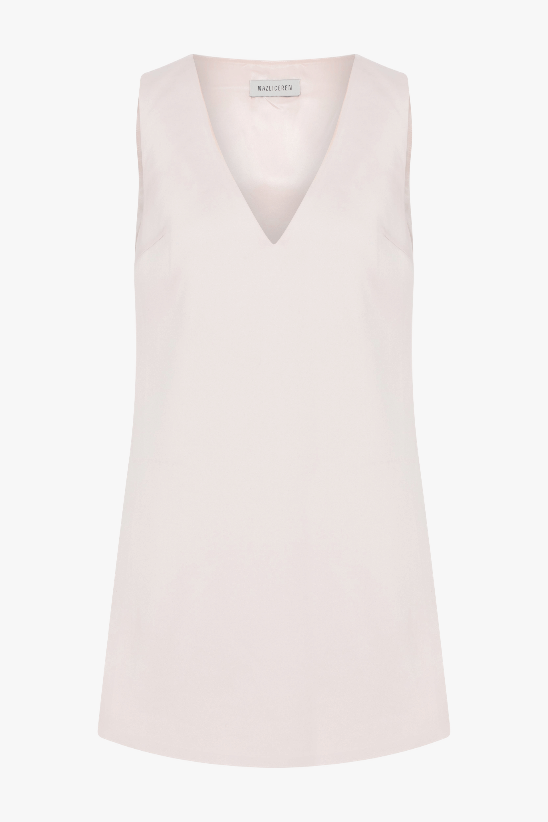 Odessa Mini Dress In Cloud Pink made by Nazli Ceren