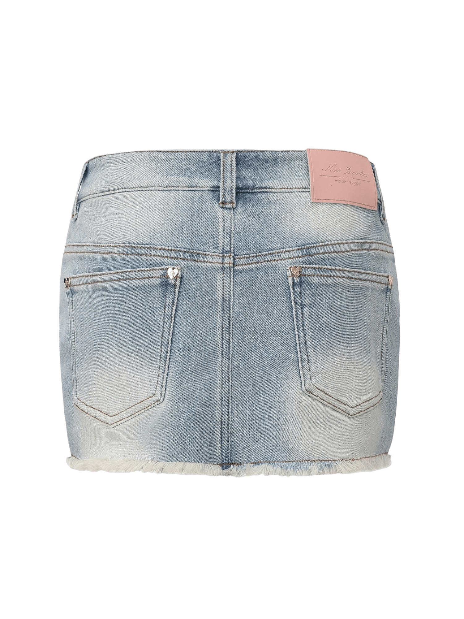 Lexi Low-Rise Light Blue Denim Mini Skirt made by Nana Jacqueline