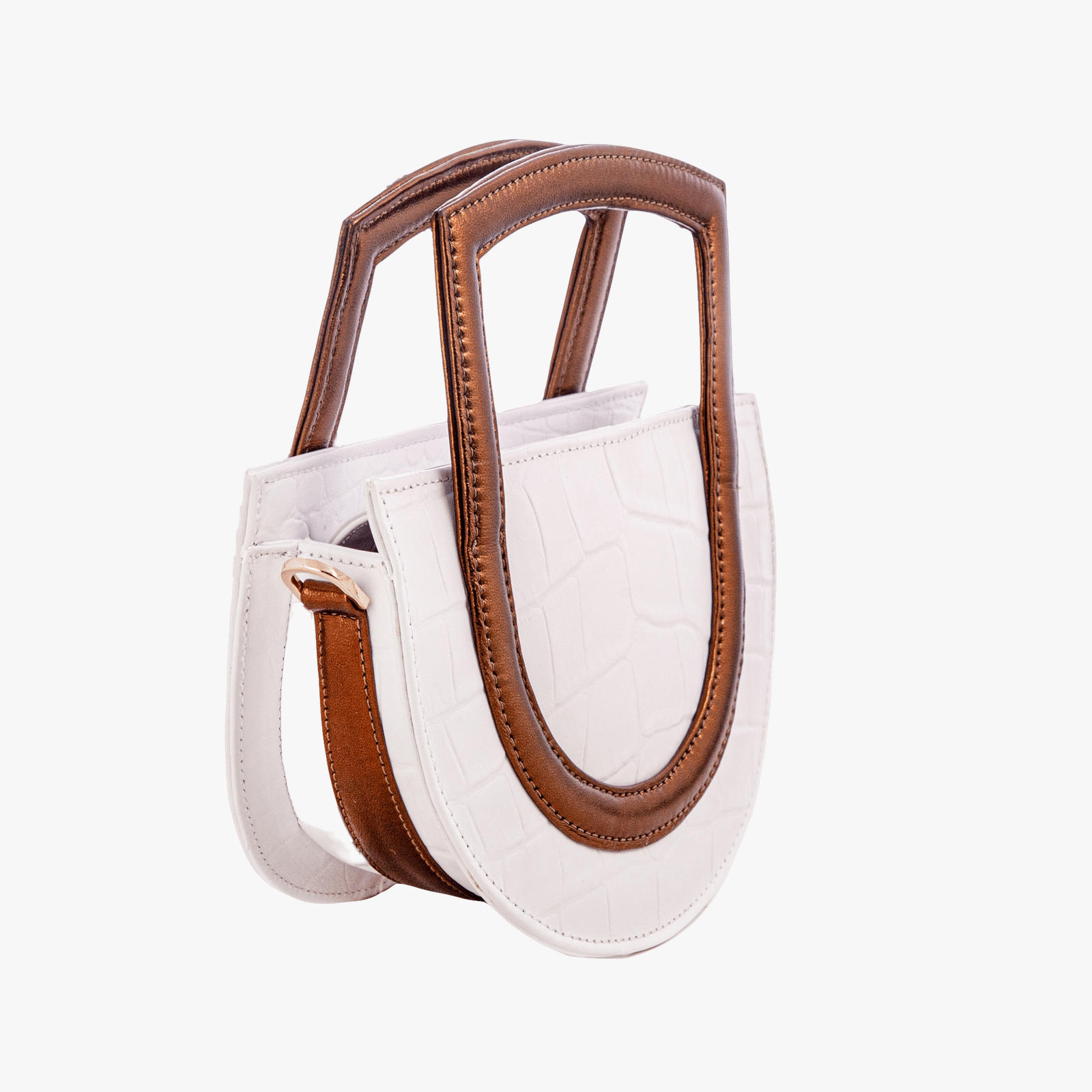 Sukoon - White - Top Handle bag made by ALIEL