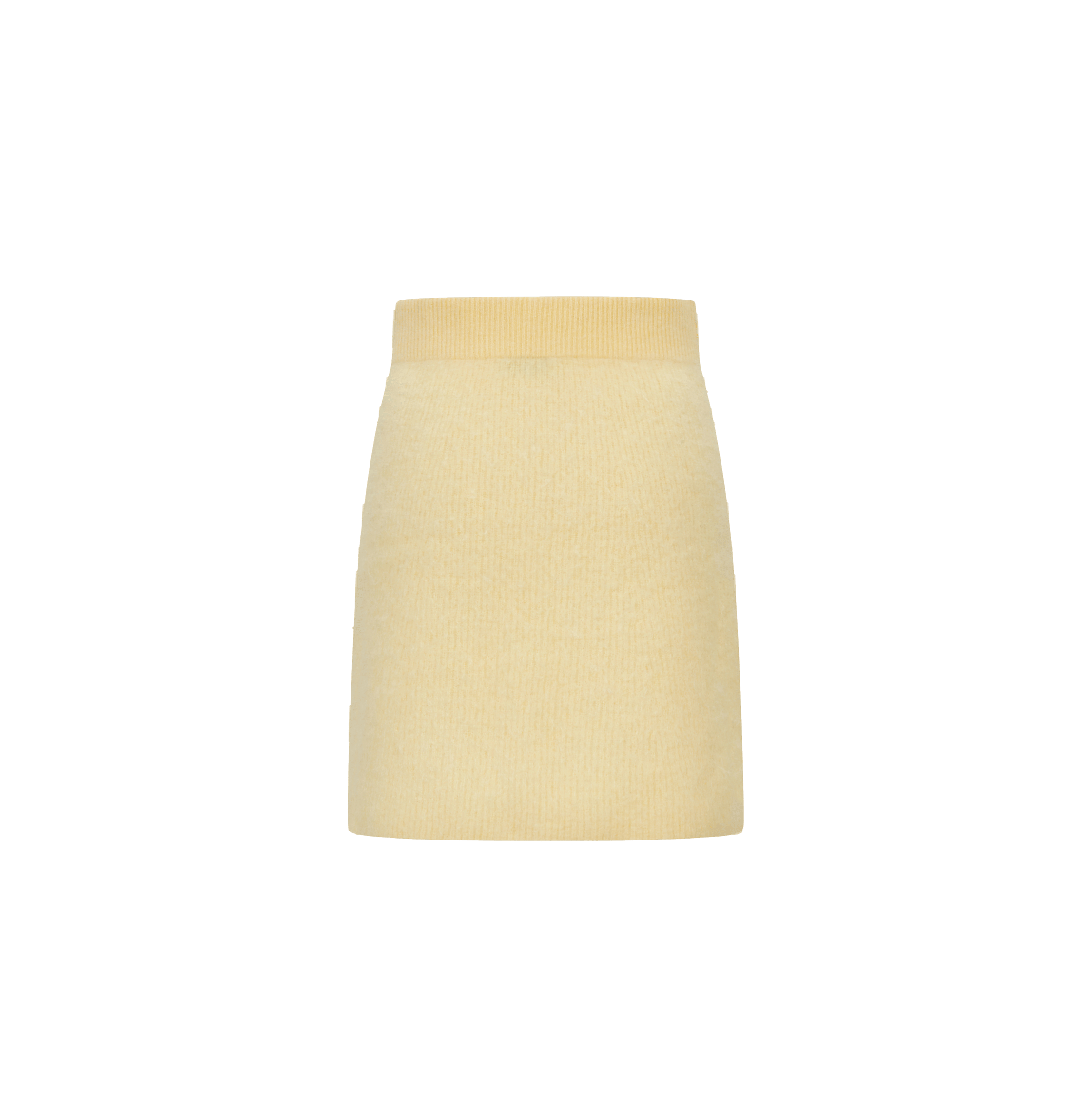 FLUFFY CASHMERE SKIRT in Yellow made by CRUSH Collection