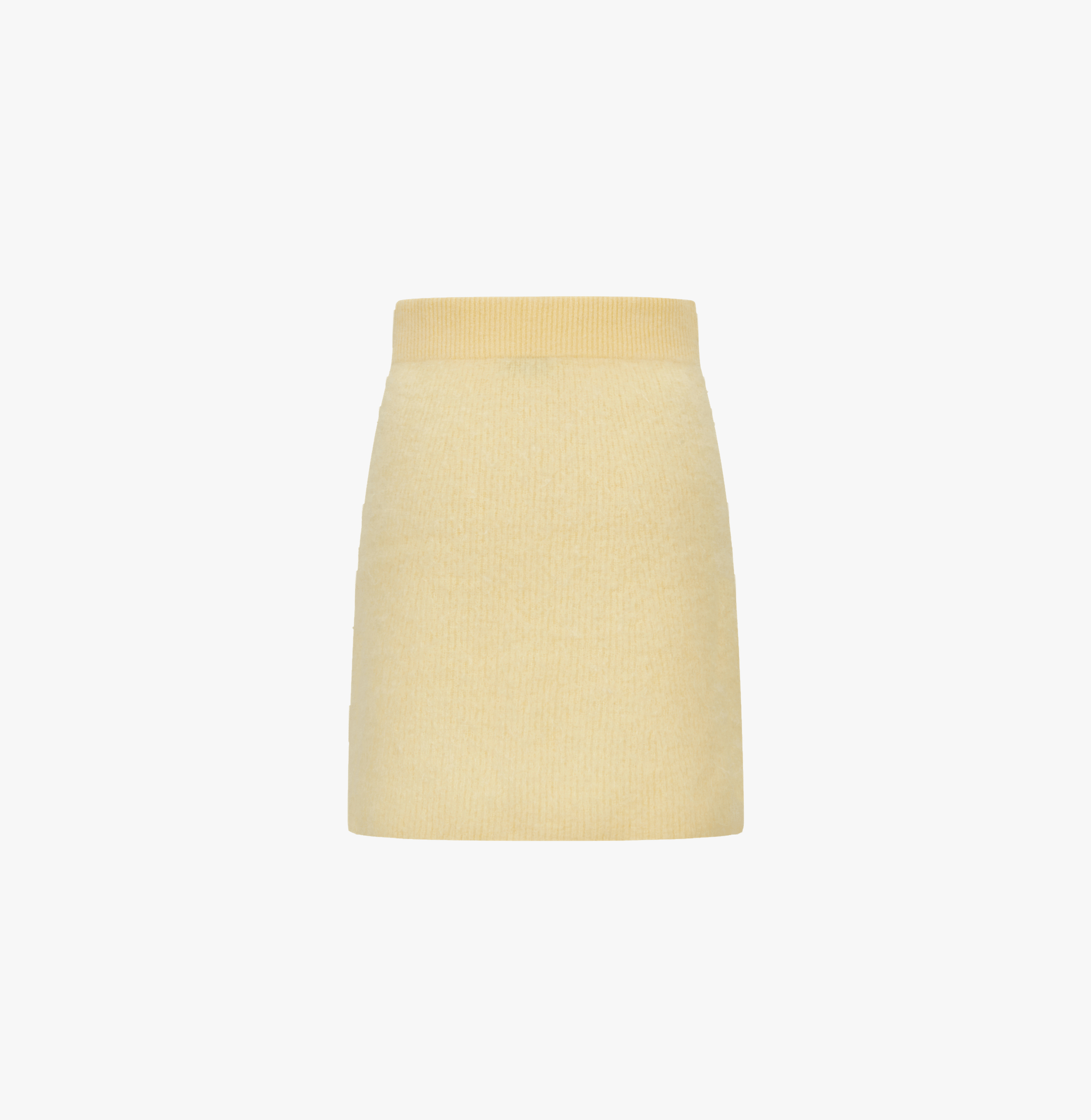 FLUFFY CASHMERE SKIRT in Yellow made by CRUSH Collection