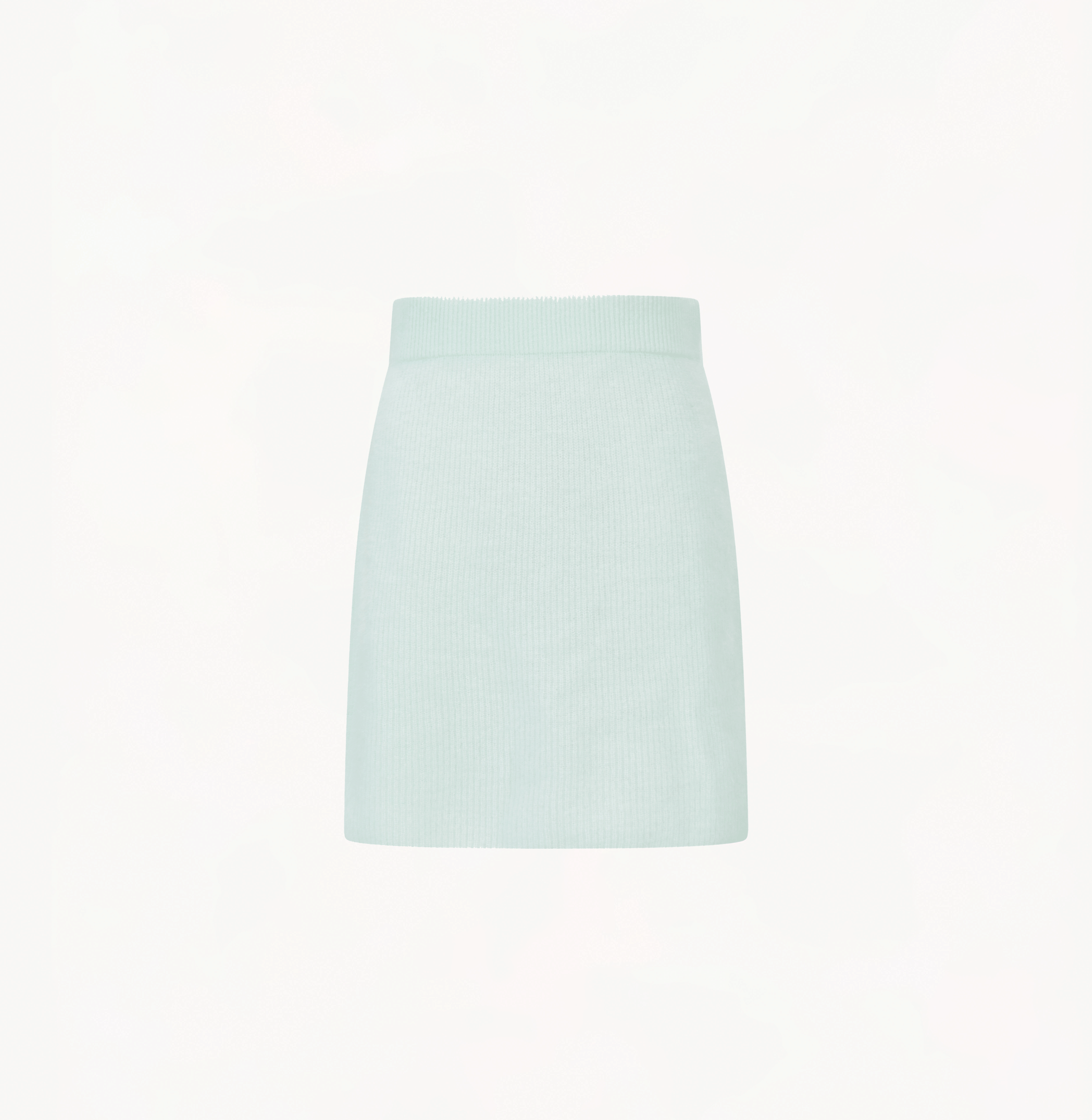 FLUFFY CASHMERE SKIRT in Green made by CRUSH Collection