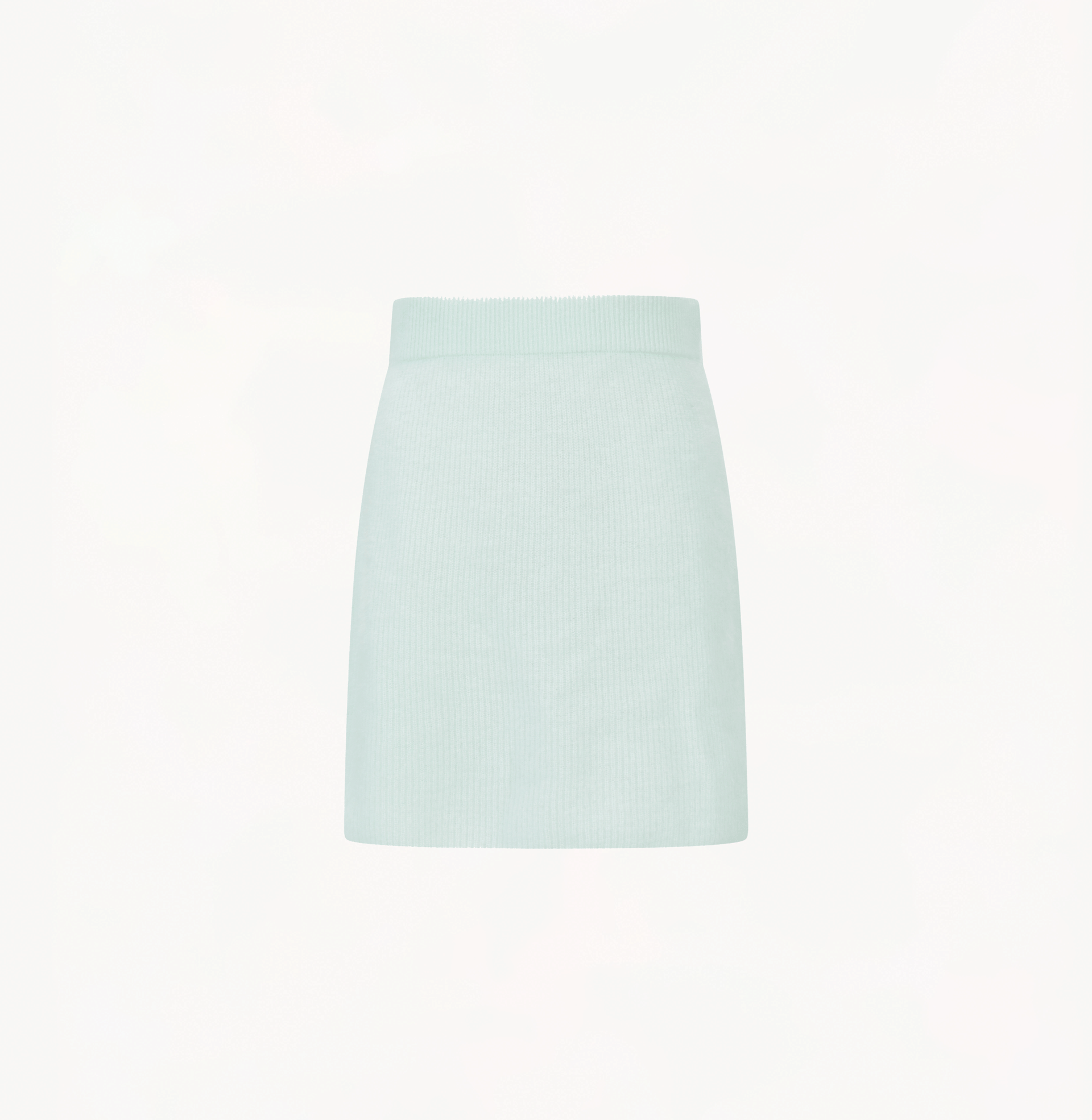 FLUFFY CASHMERE SKIRT in Green made by CRUSH Collection