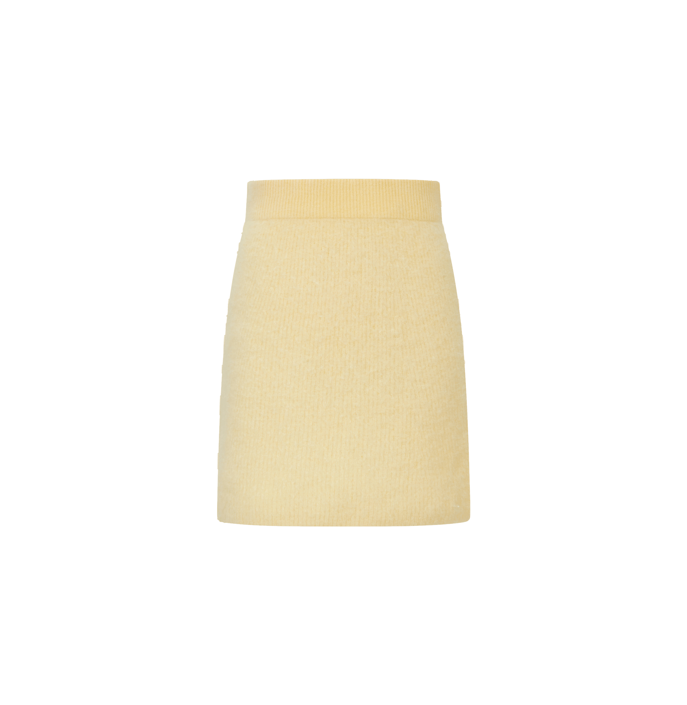 FLUFFY CASHMERE SKIRT in Yellow made by CRUSH Collection