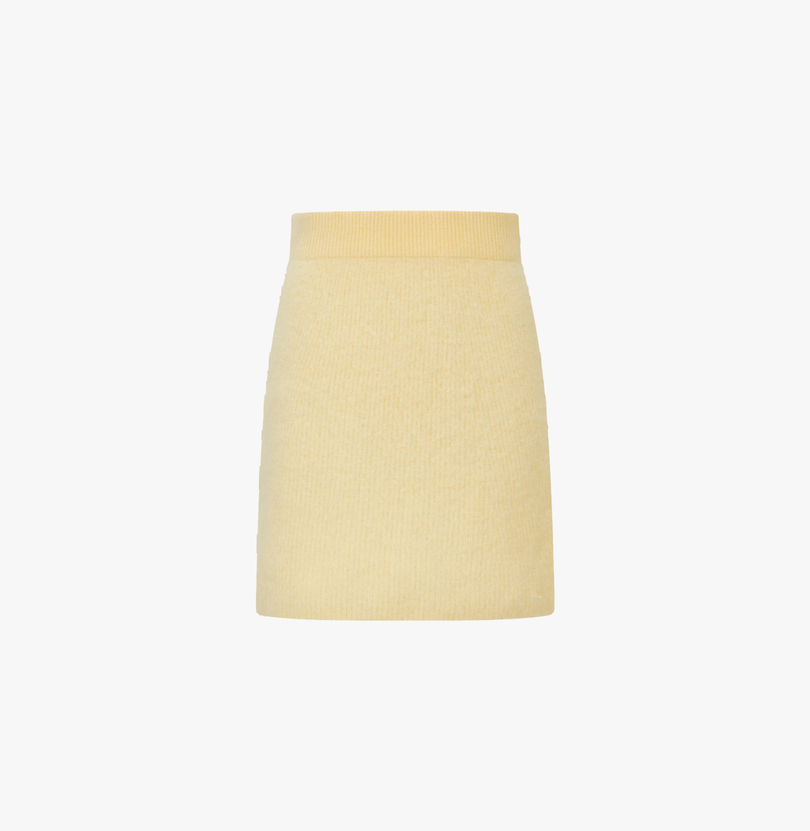 FLUFFY CASHMERE SKIRT in Yellow made by CRUSH Collection